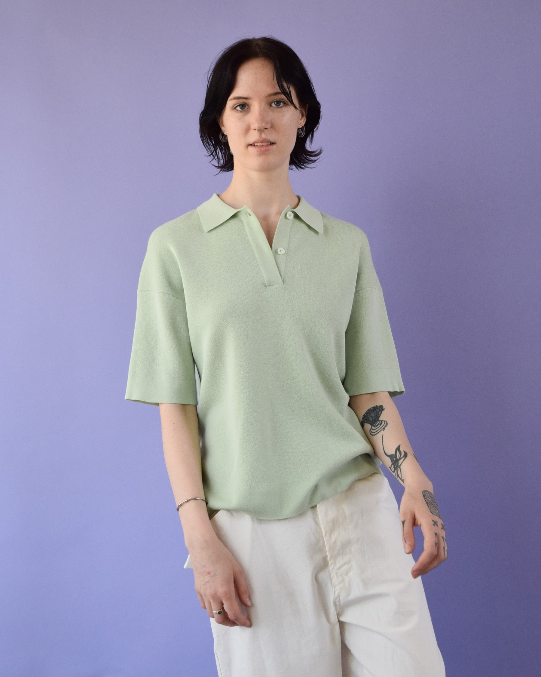"RYE TENDER" Beach Polo Light Green