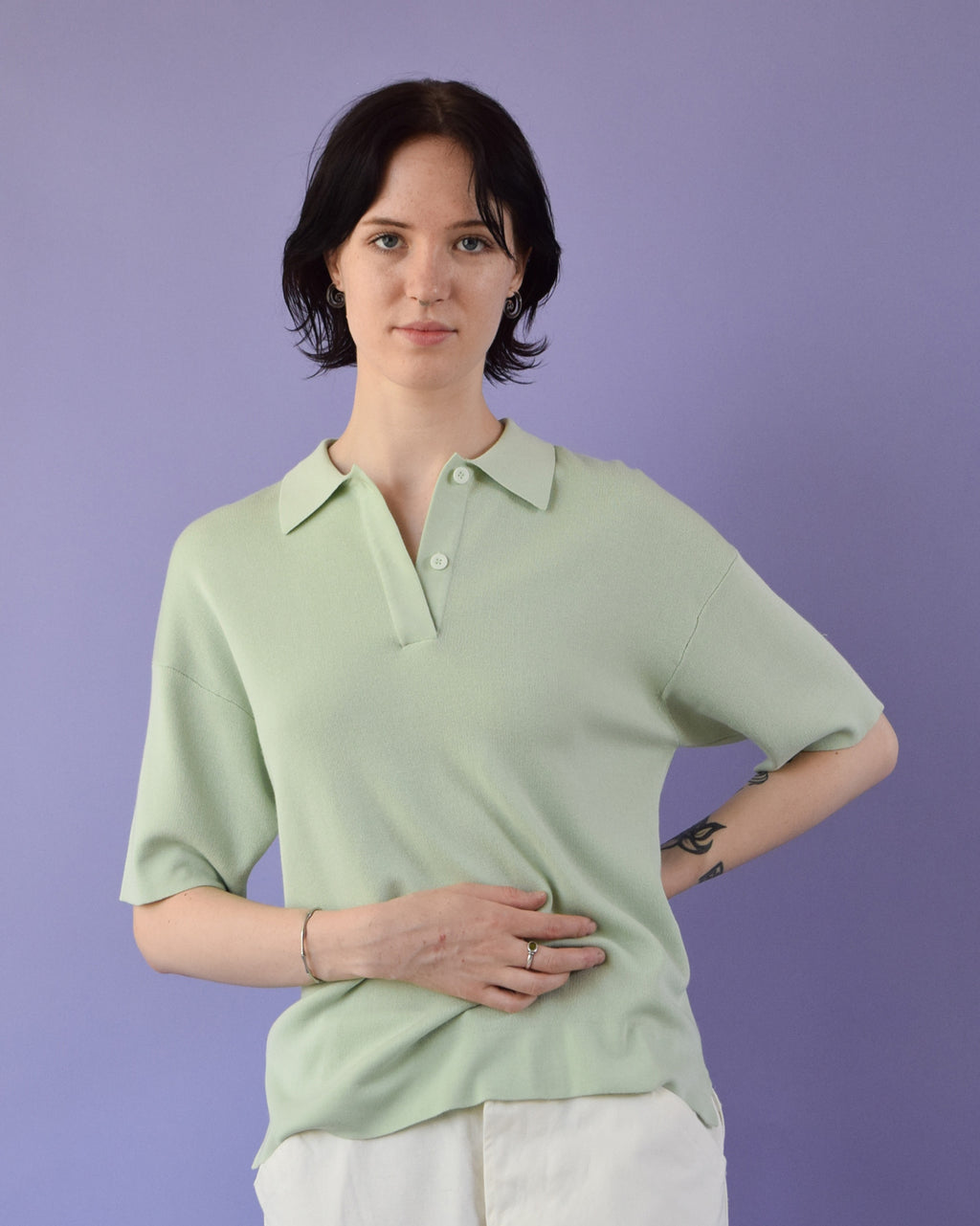 "RYE TENDER" Beach Polo Light Green
