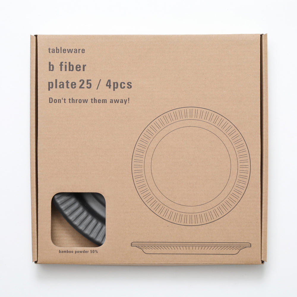"b fiber" plate25/4pcs - Black