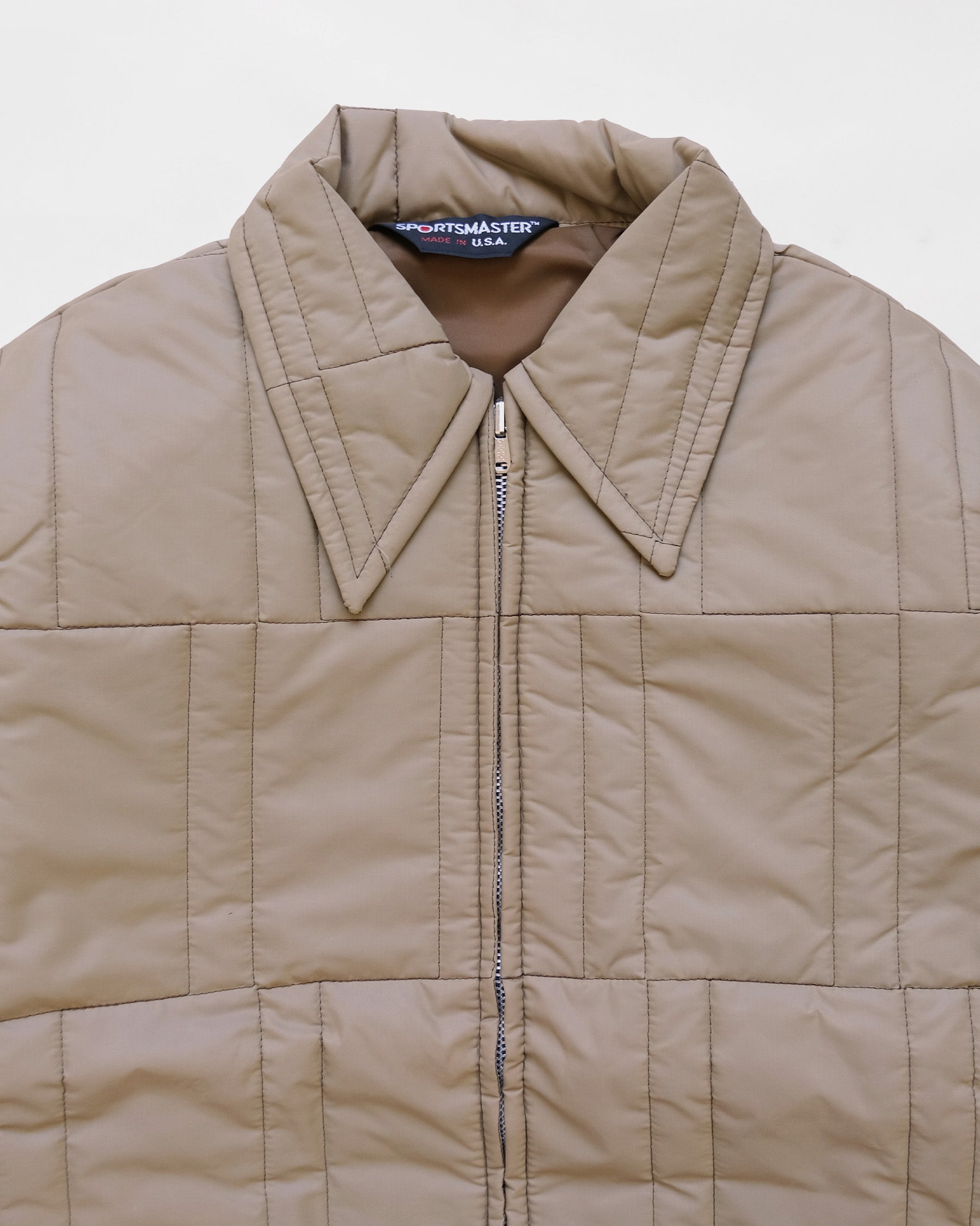 Nylon Quilting Jacket - Beige
