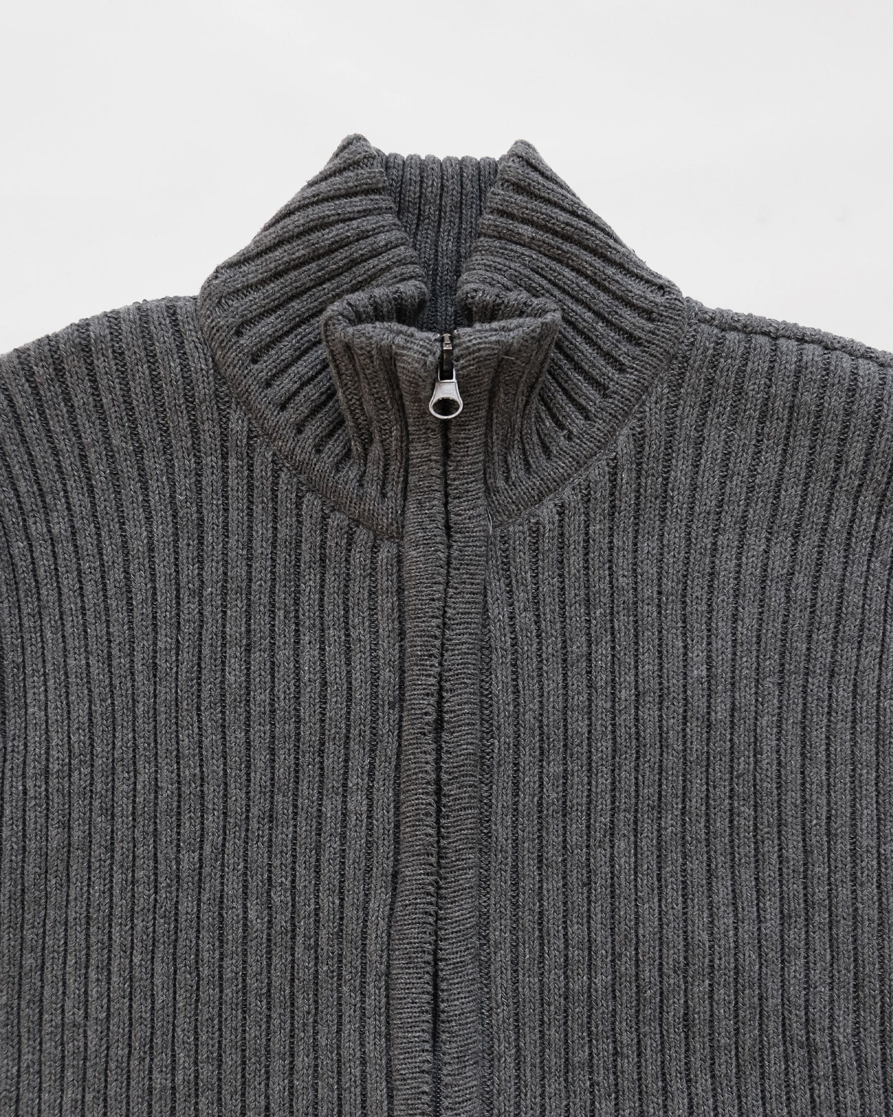 Zip-Up Knit Vest Made in USA
