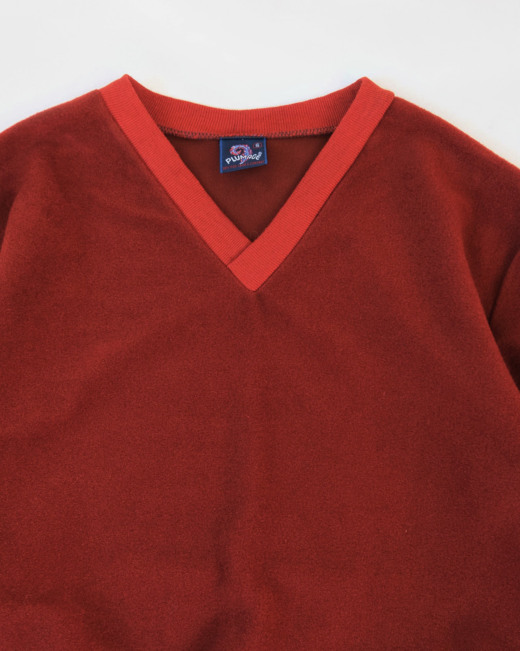 NOS Velour V-Neck Top