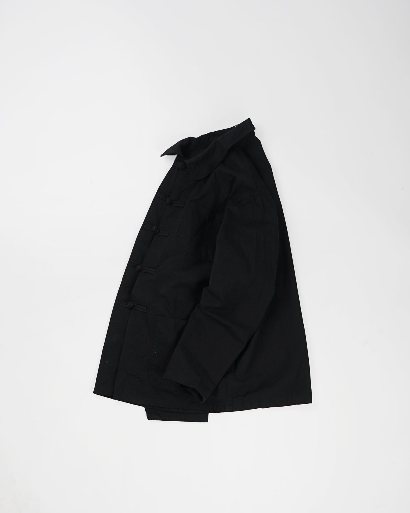 100% Cotton China Jacket - Black