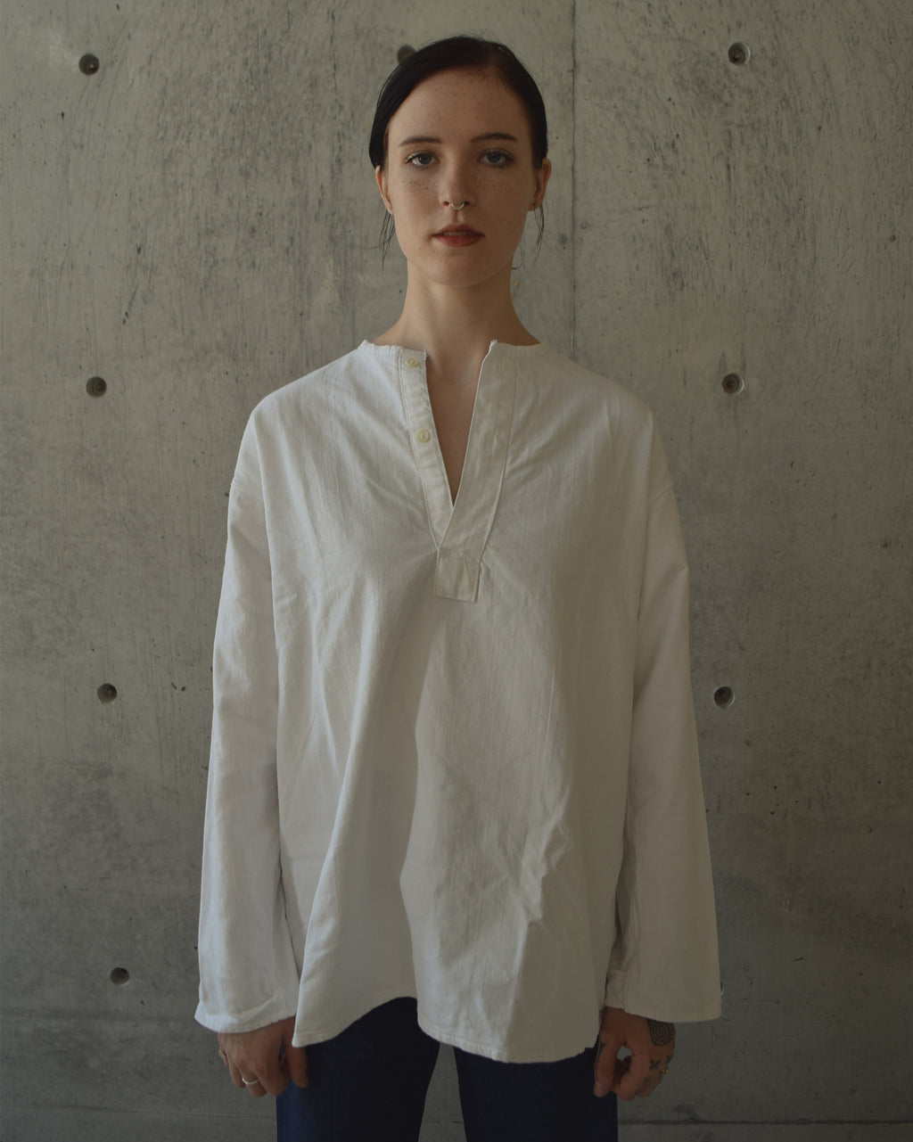 Russian Pullover Shirts - White