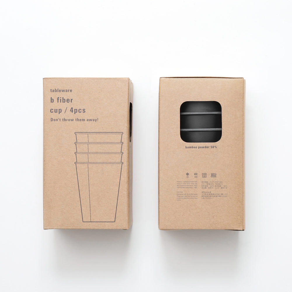"b fiber" cup/4pcs - Black