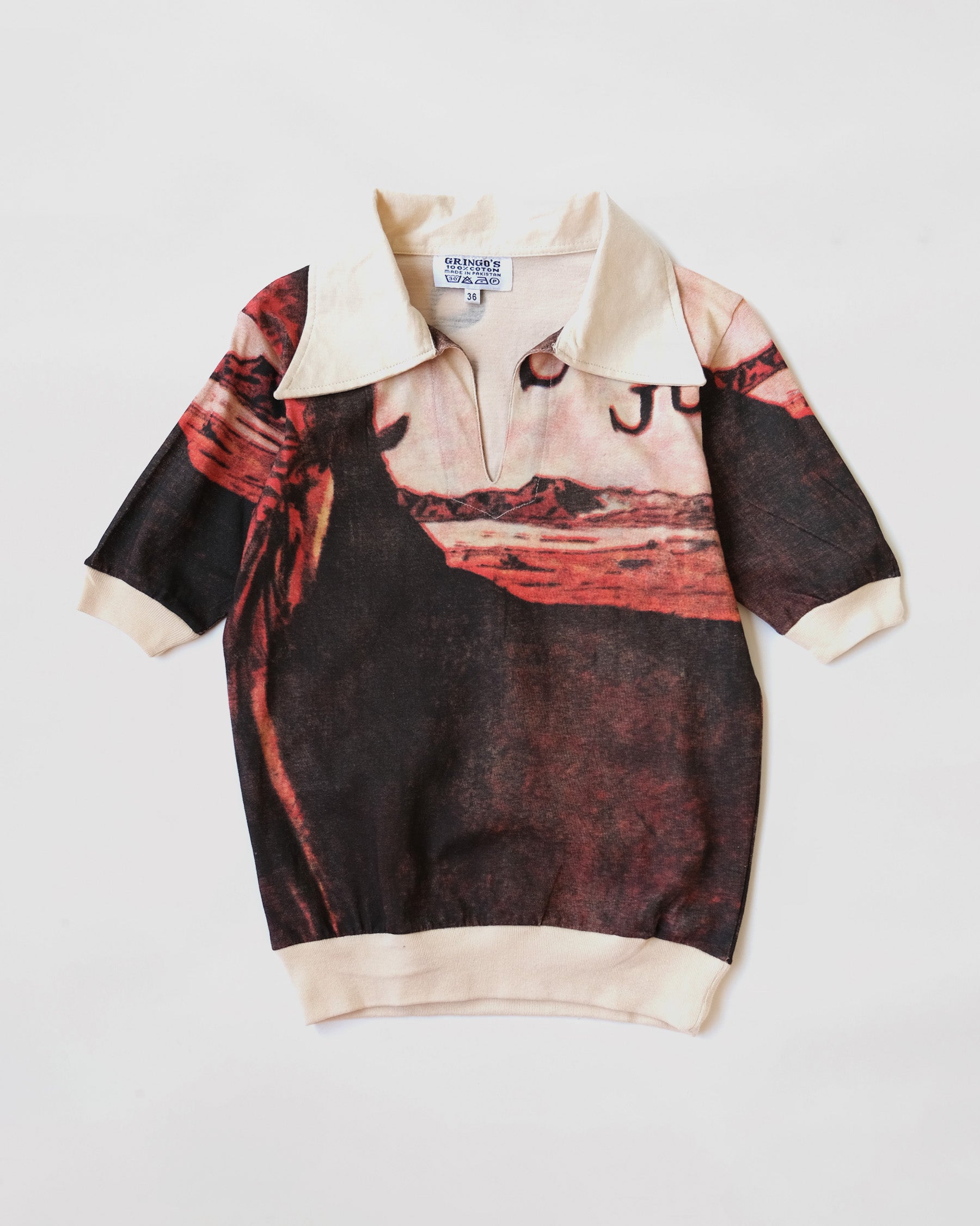 Art Printed S/S Cotton Polo