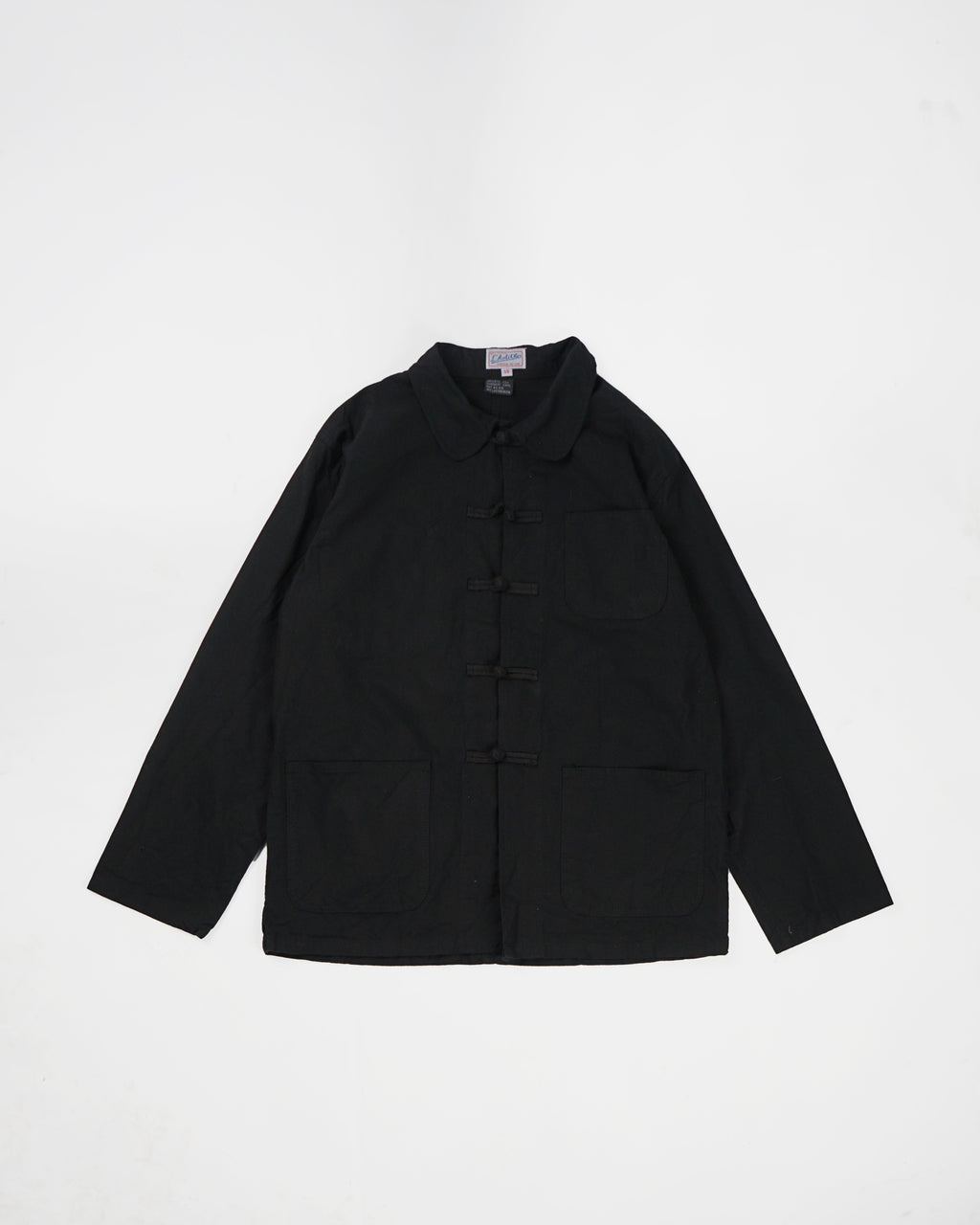 100% Cotton China Jacket - Black