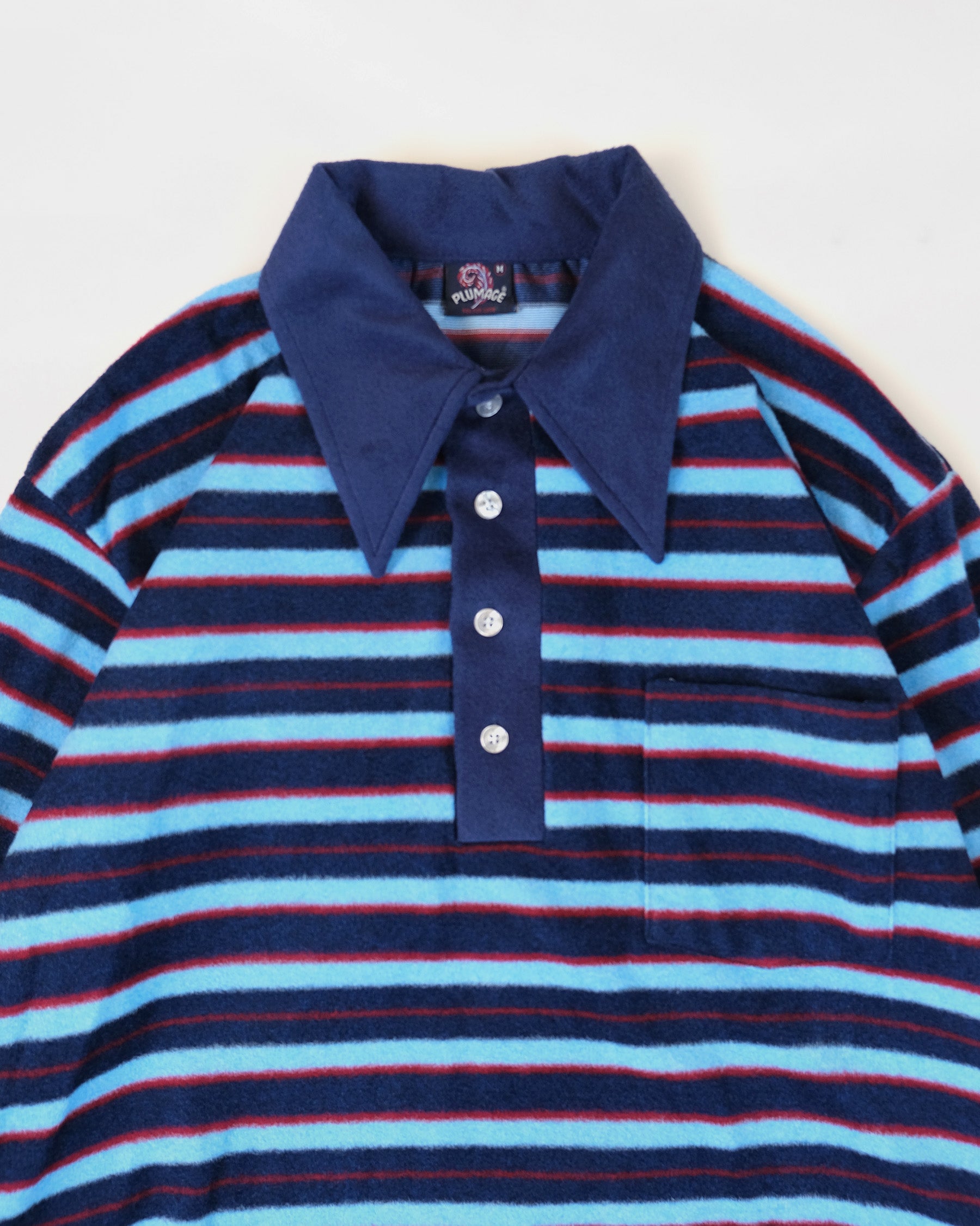 Velour Polo - Blue