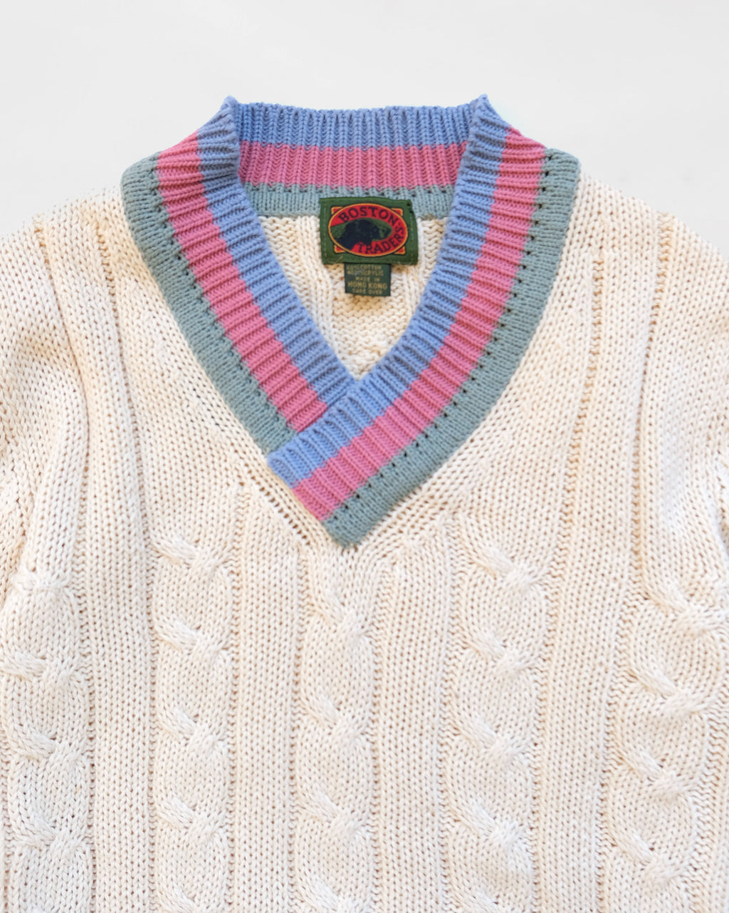 Cotton V-neck Sweater