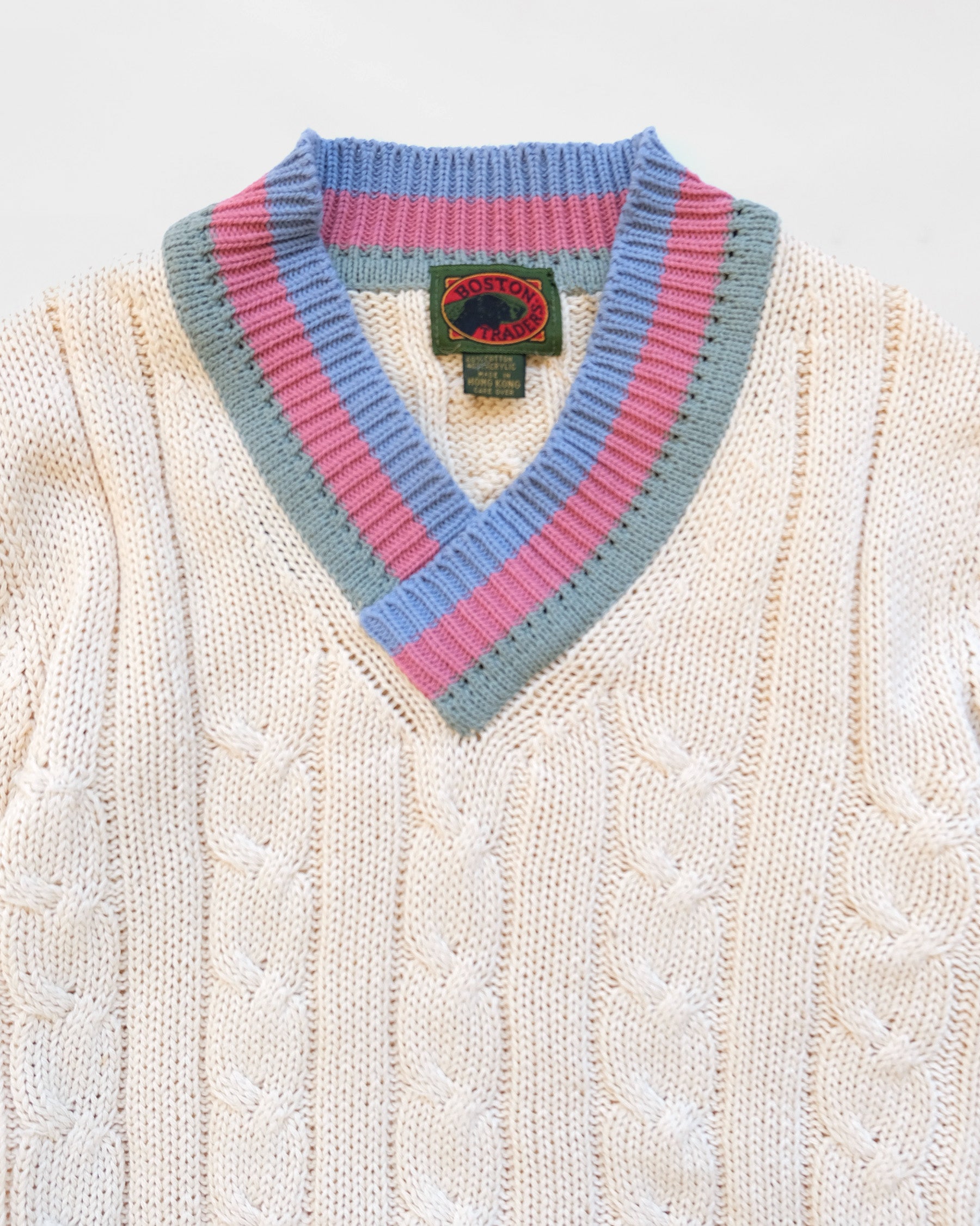 Cotton V-neck Sweater