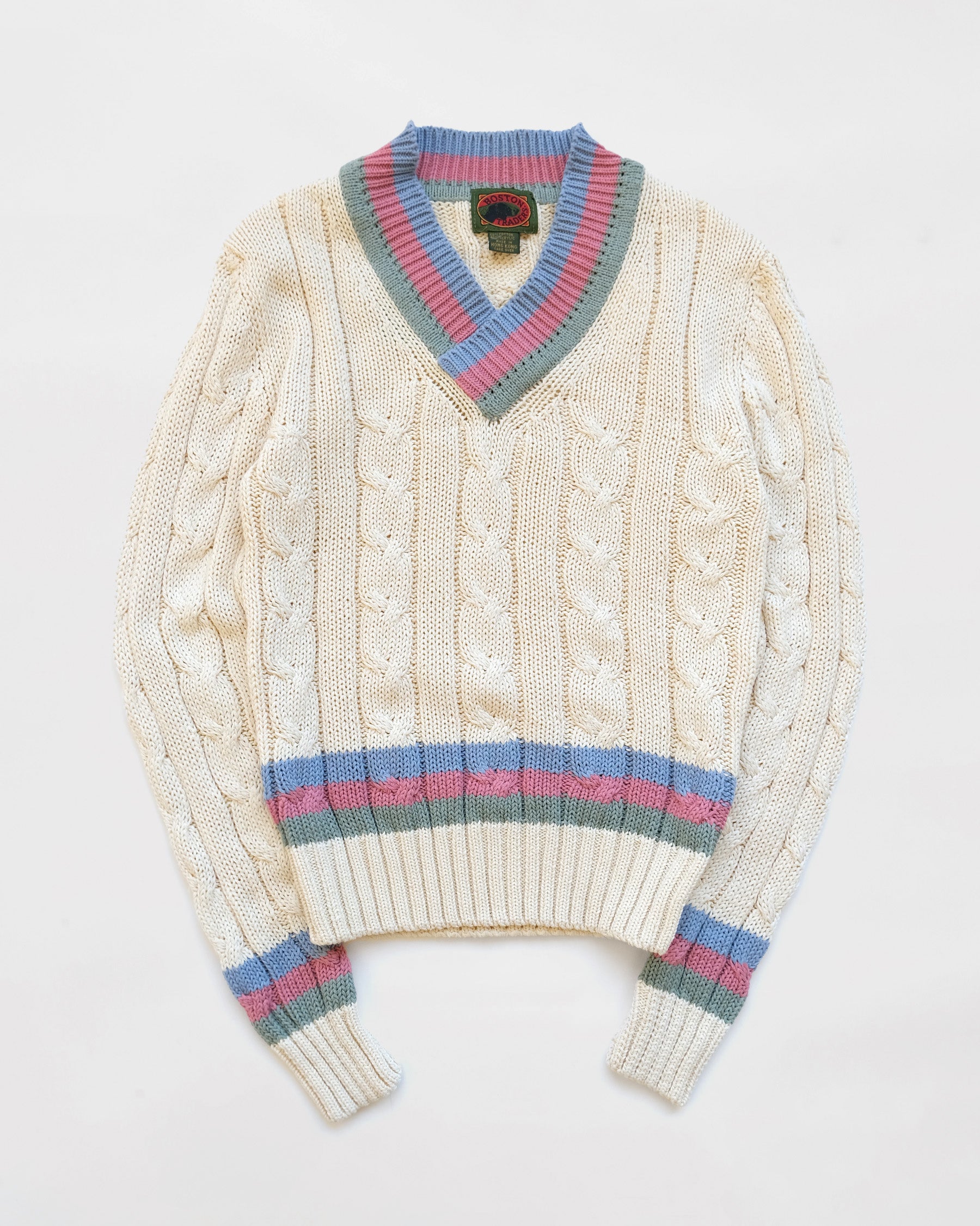 Cotton V-neck Sweater