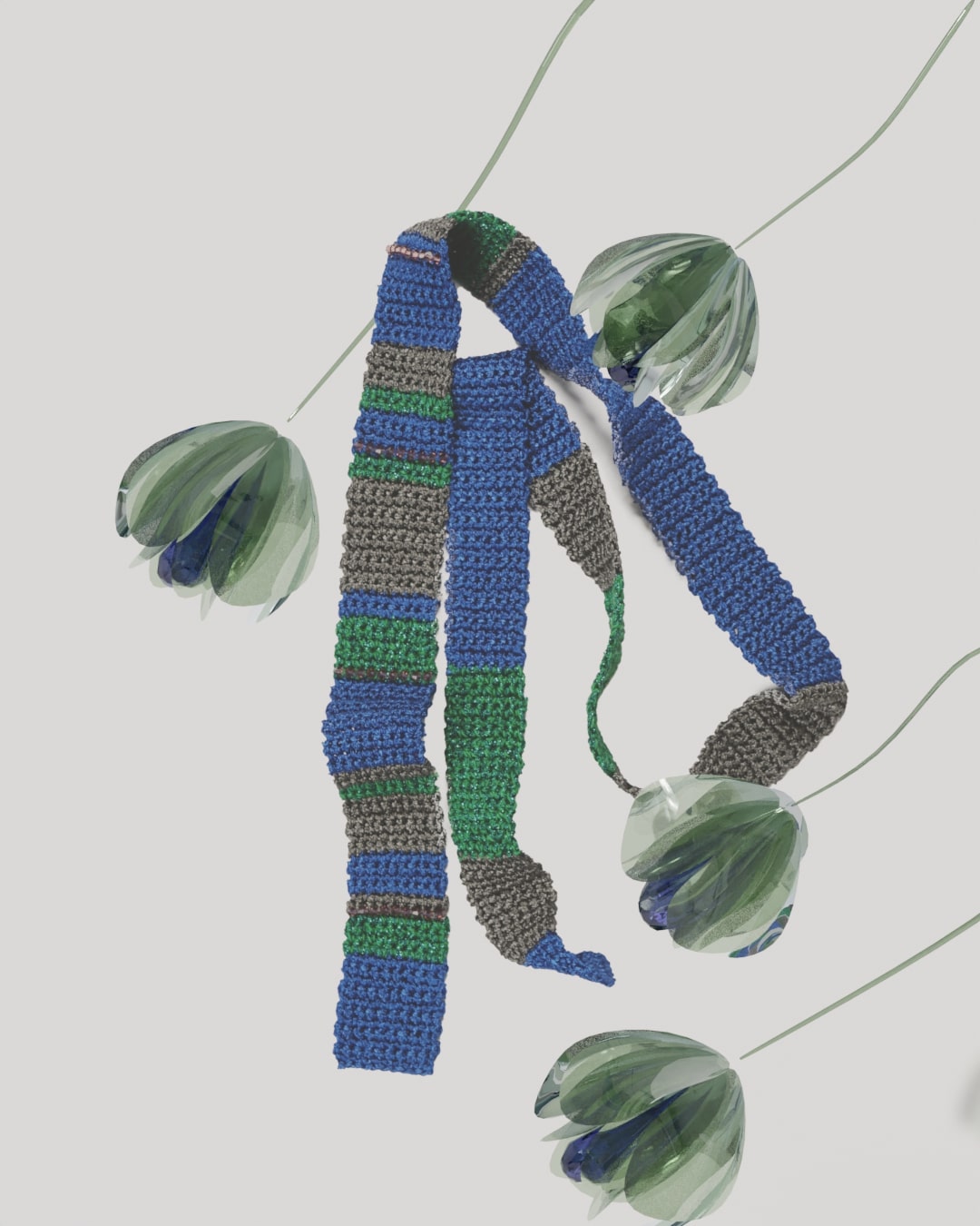 Hand Knitting Necktie 05