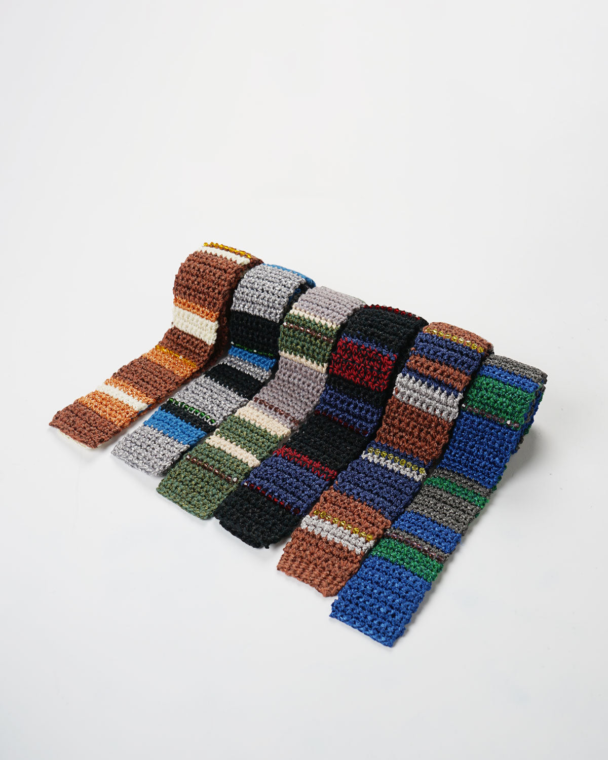 Hand Knitting Necktie 01