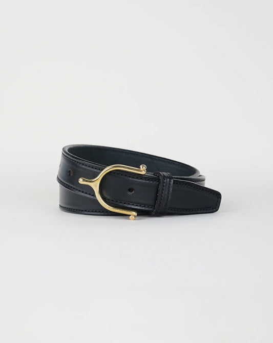 "TORY Leather" Leather Belt - Black
