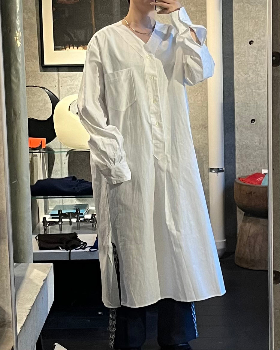 White Cotton Long Shirt