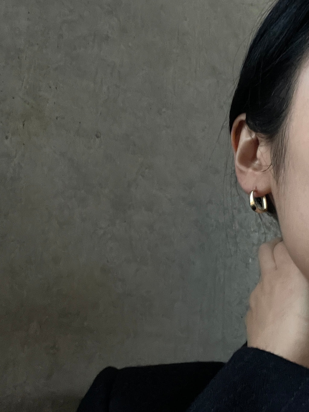 14K Square Hoops - Round Edged