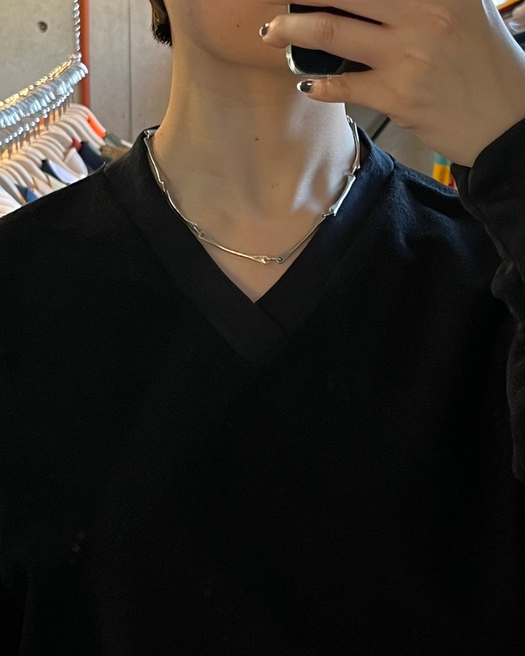 Silver Linked Choker