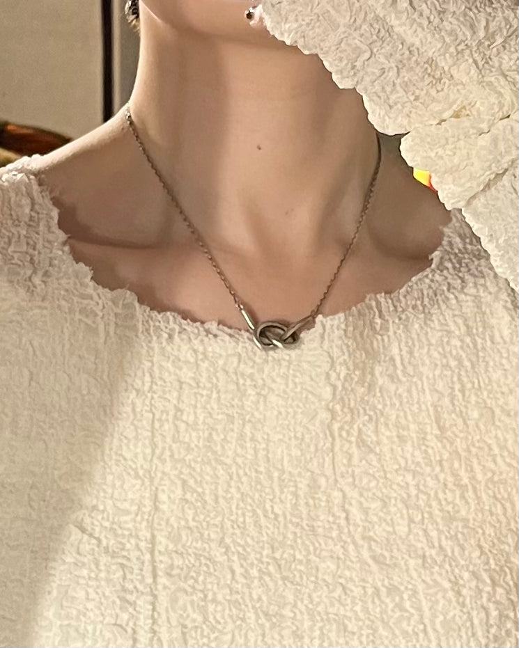 Silver Knot Necklace