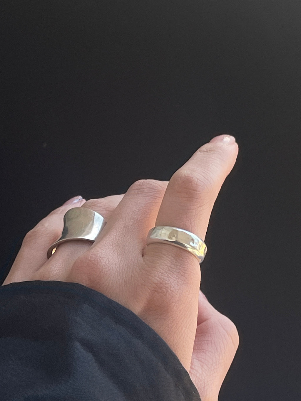 Hammered Silver Ring