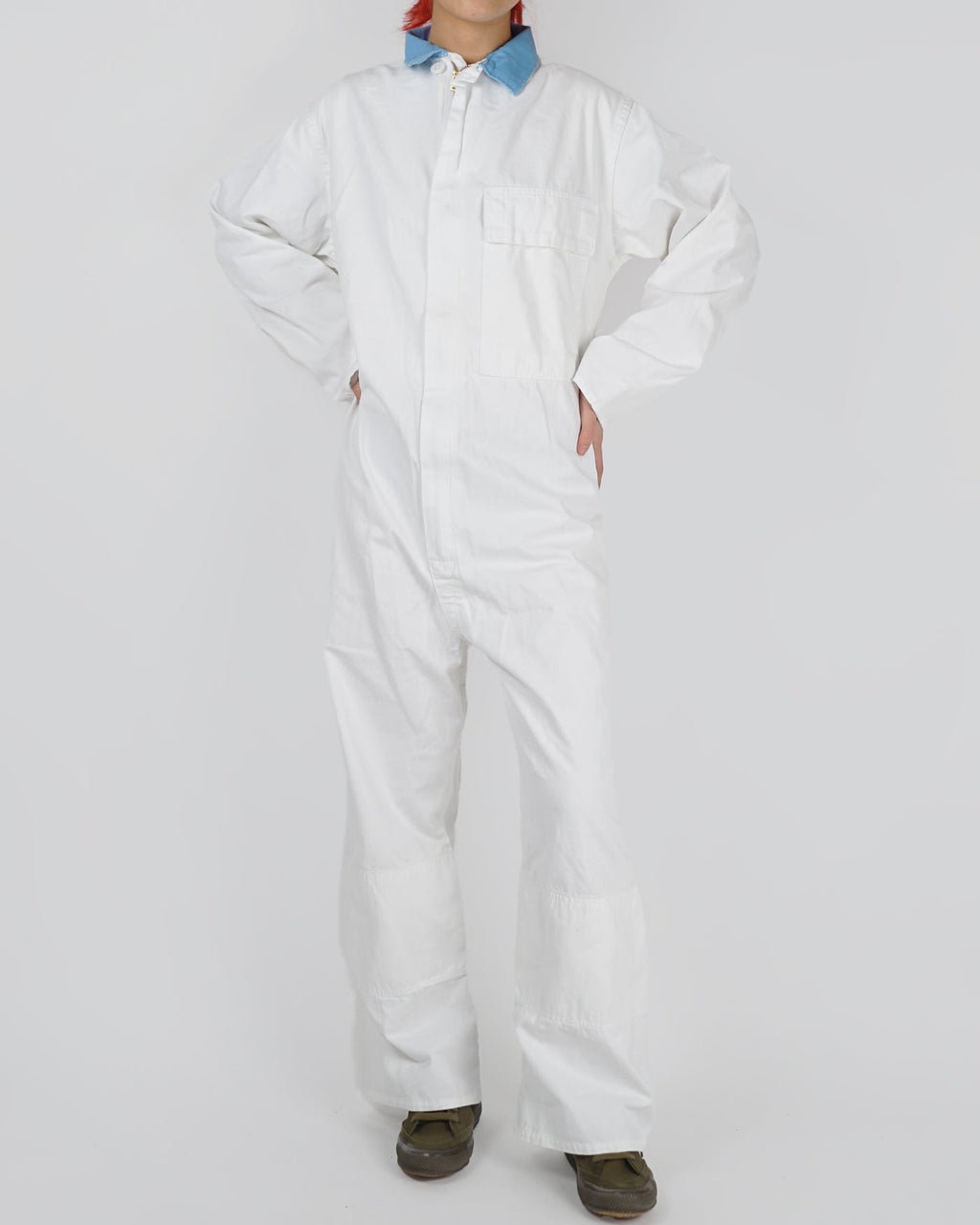 100% Cotton White Jump Suit