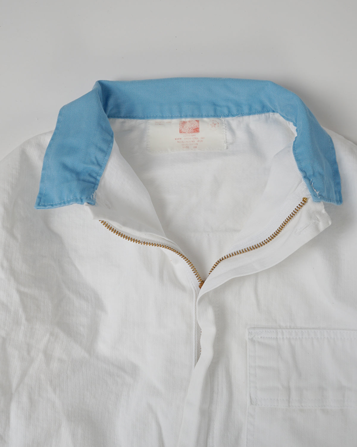 100% Cotton White Jump Suit