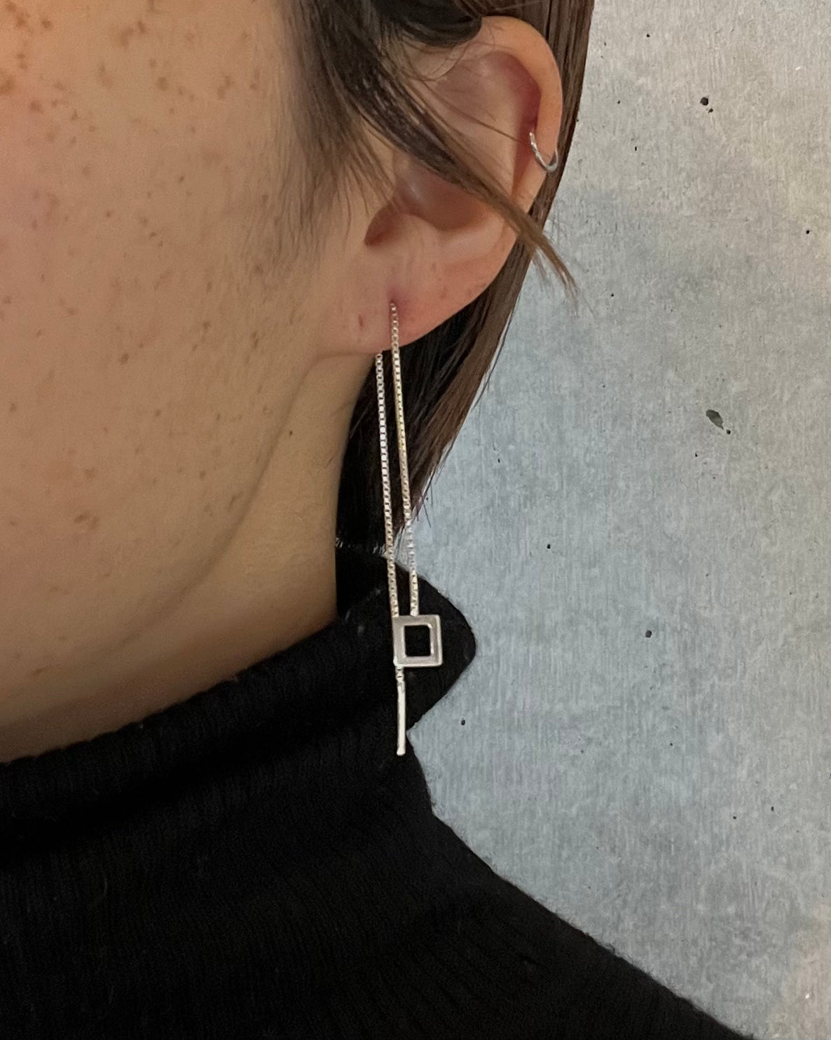 Silver Chain Earrings