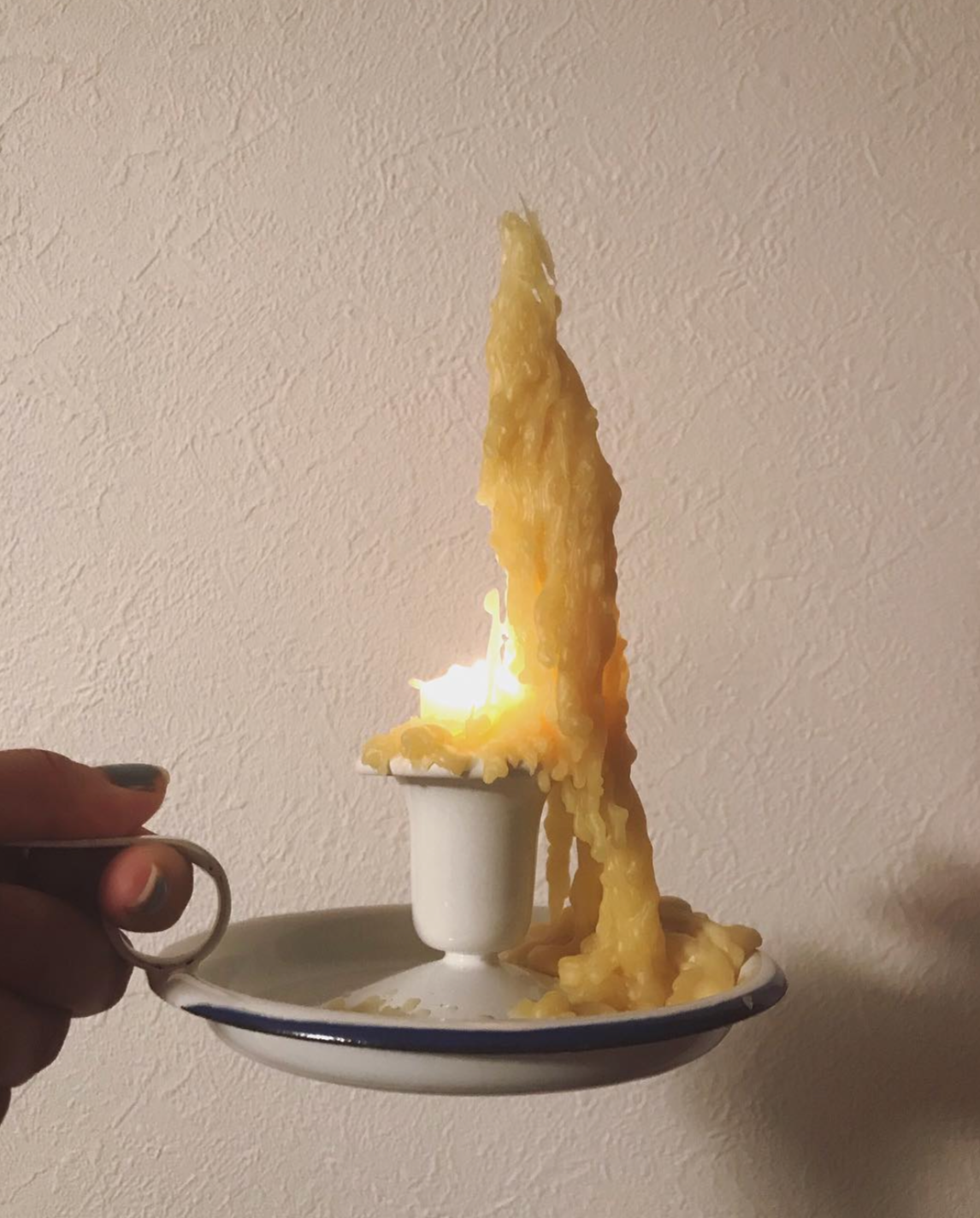 "Yenabell" Beeswax Dinner Candle