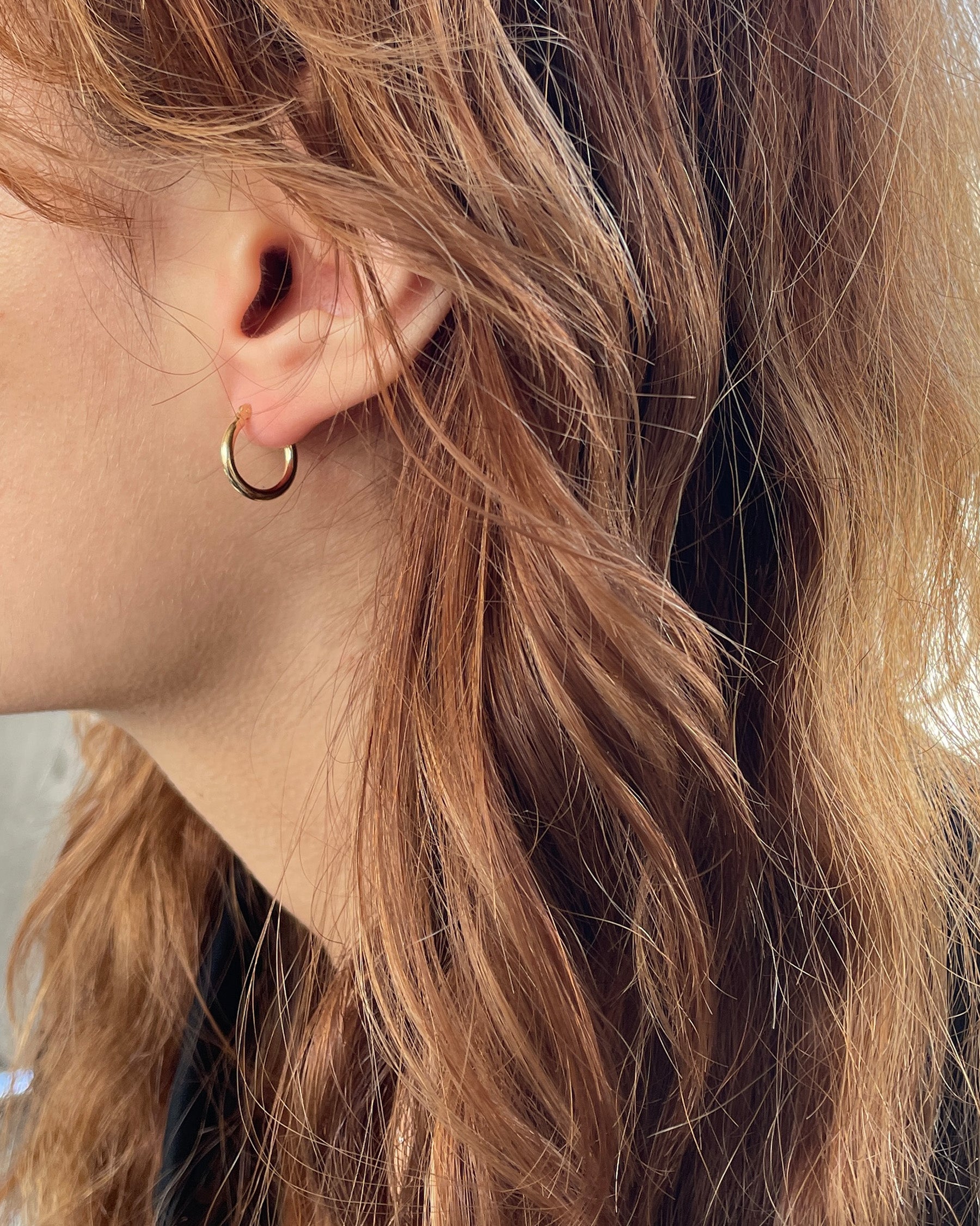 14K Gold Hoops - 14,16,20mm
