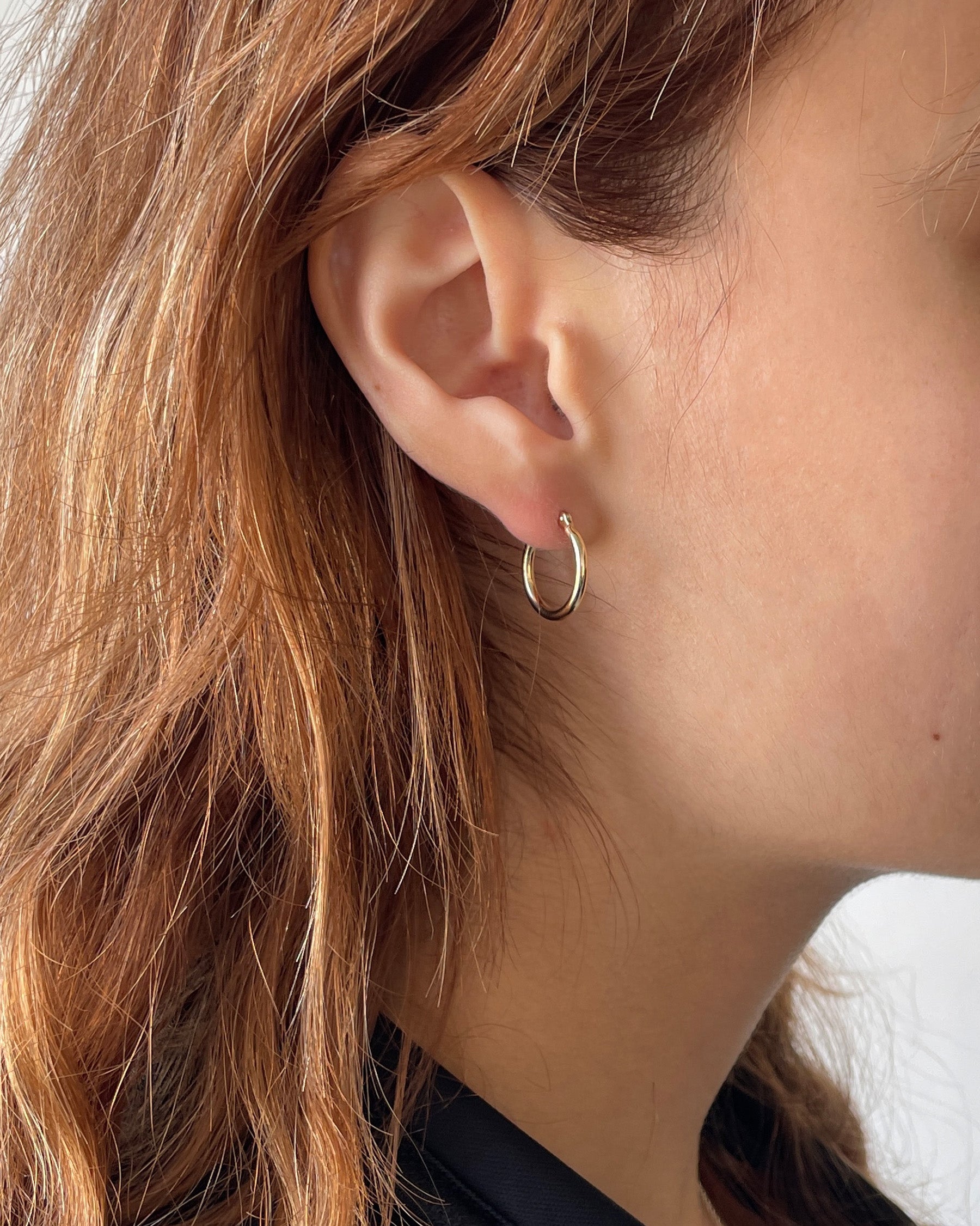 14K Gold Hoops - 14,16,20mm