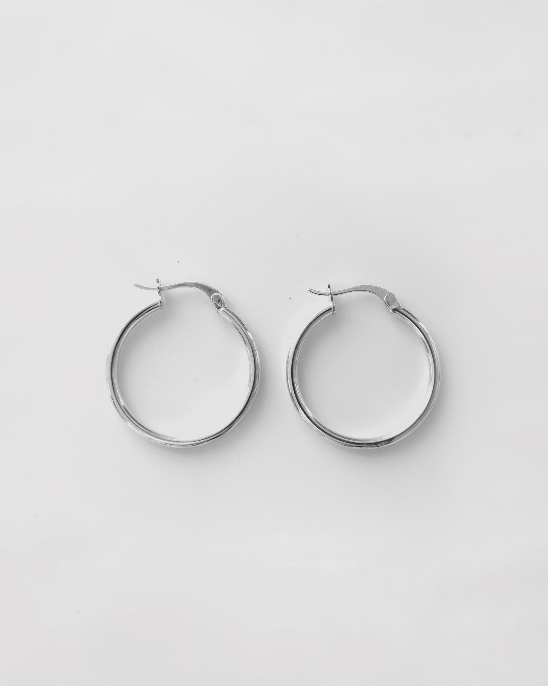 Silver Hoops - 25mm