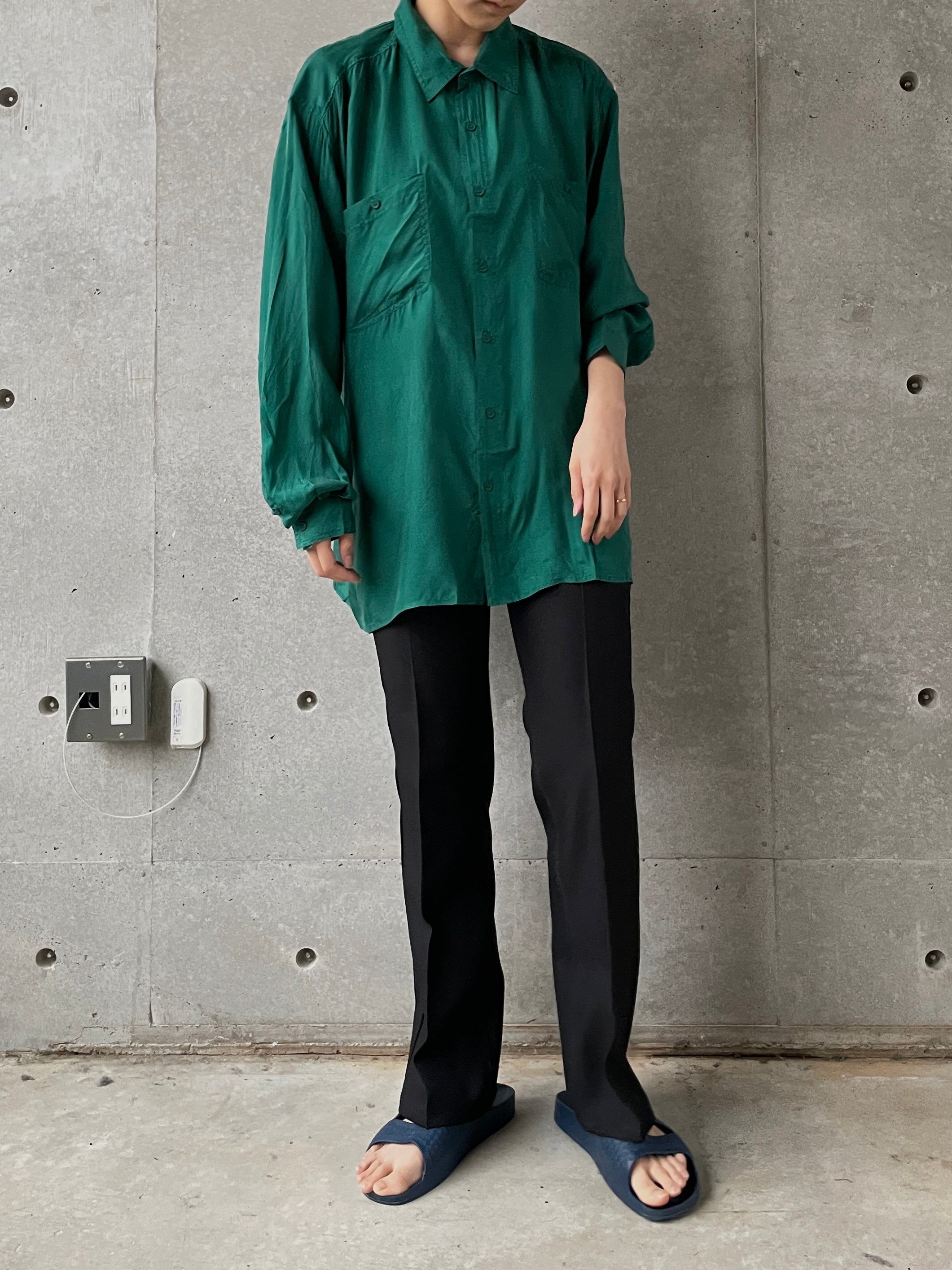 N.O.S  100% Silk Shirts - Green