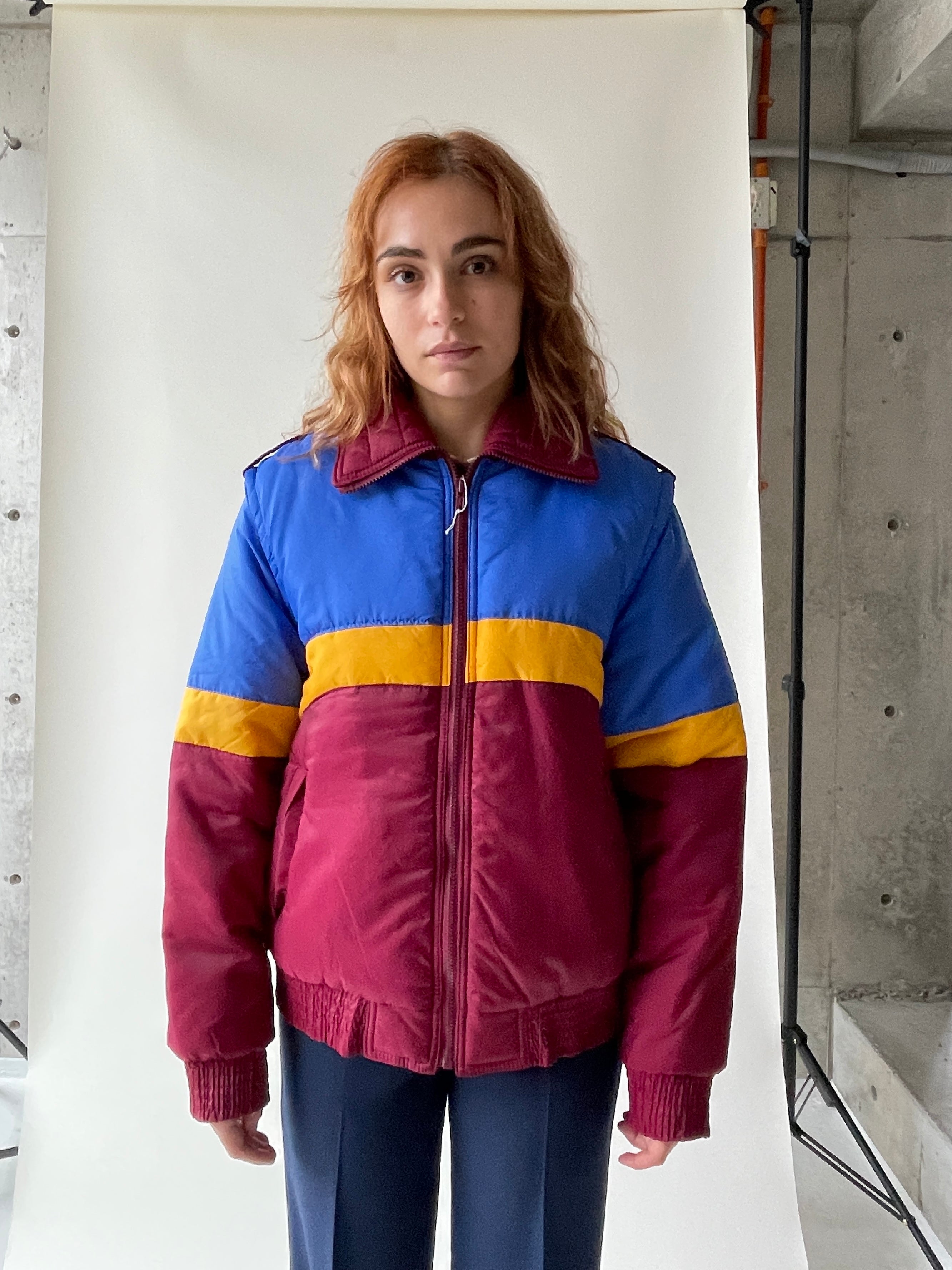 NOS Sleeve Removable Ski Down Jacket