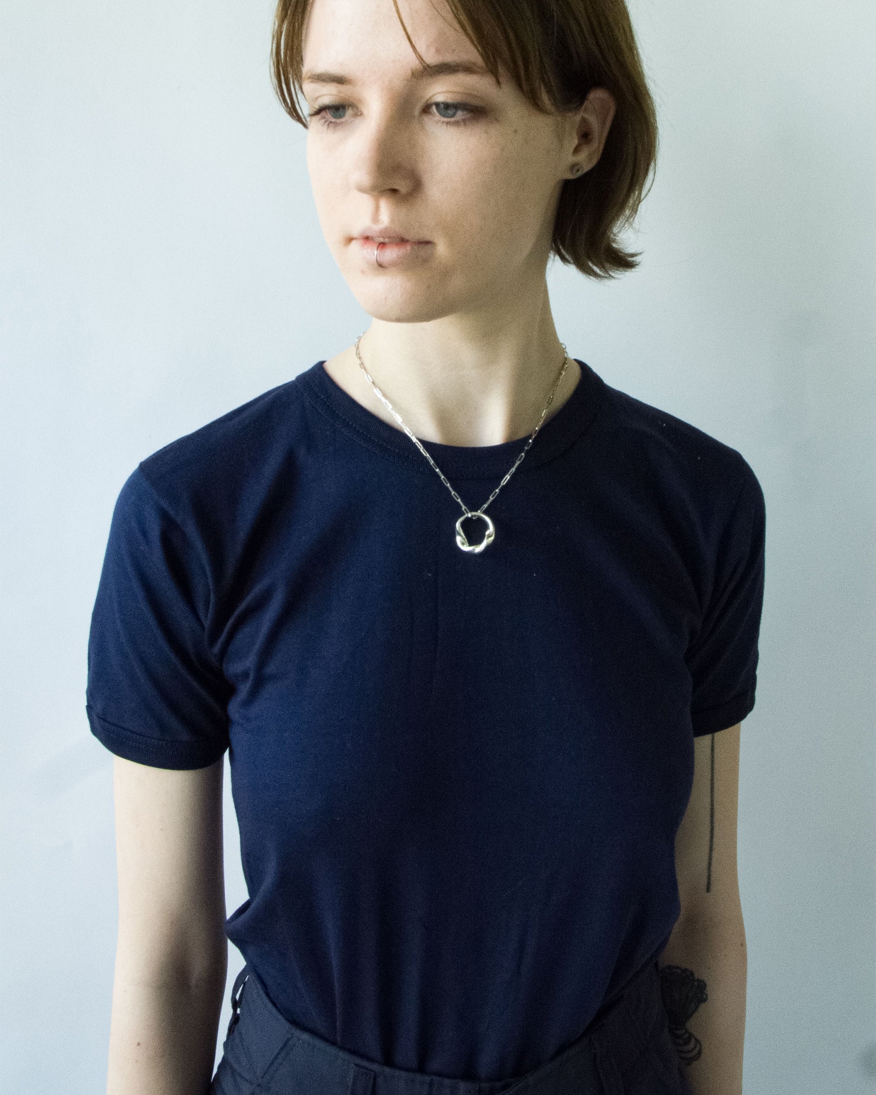 Alexandra Twisted Ring/Necklace Silver