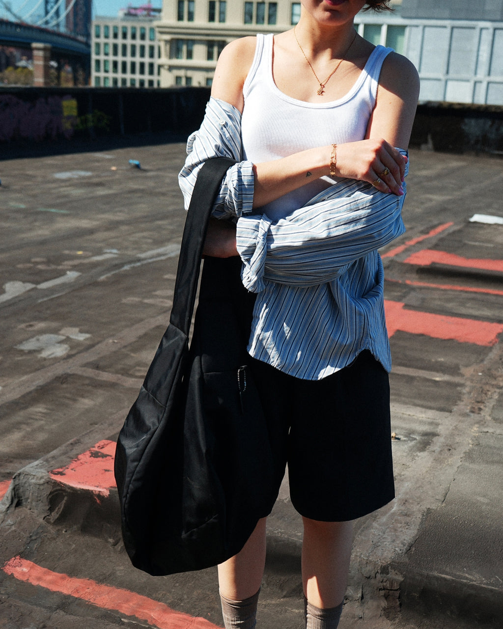404 Padding Crossbody Bag - Black