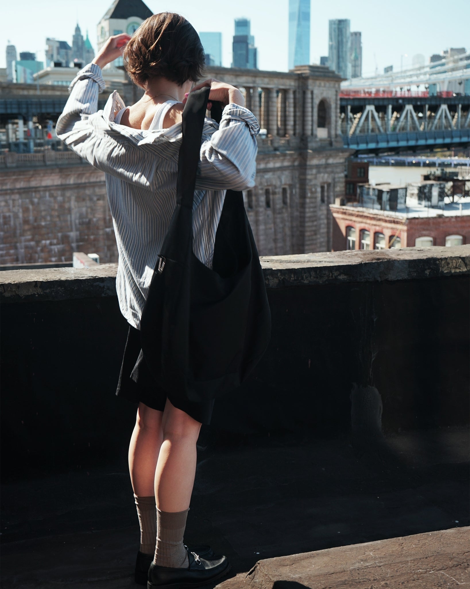 404 Padding Crossbody Bag - Black