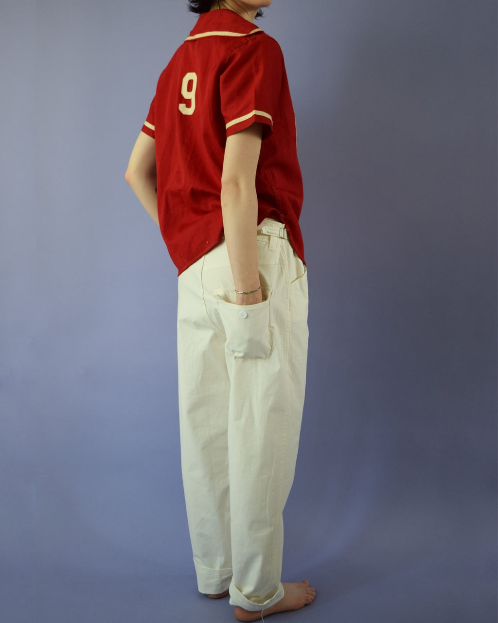 All White China Pants