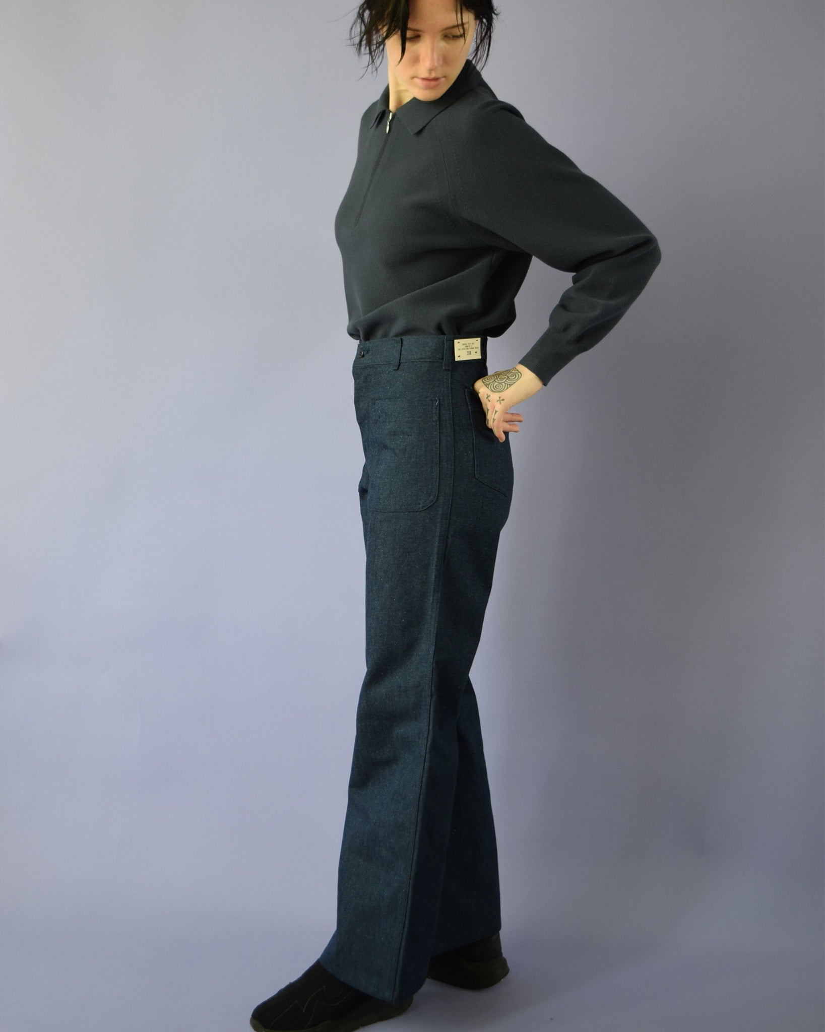 Denim Sailor Pants