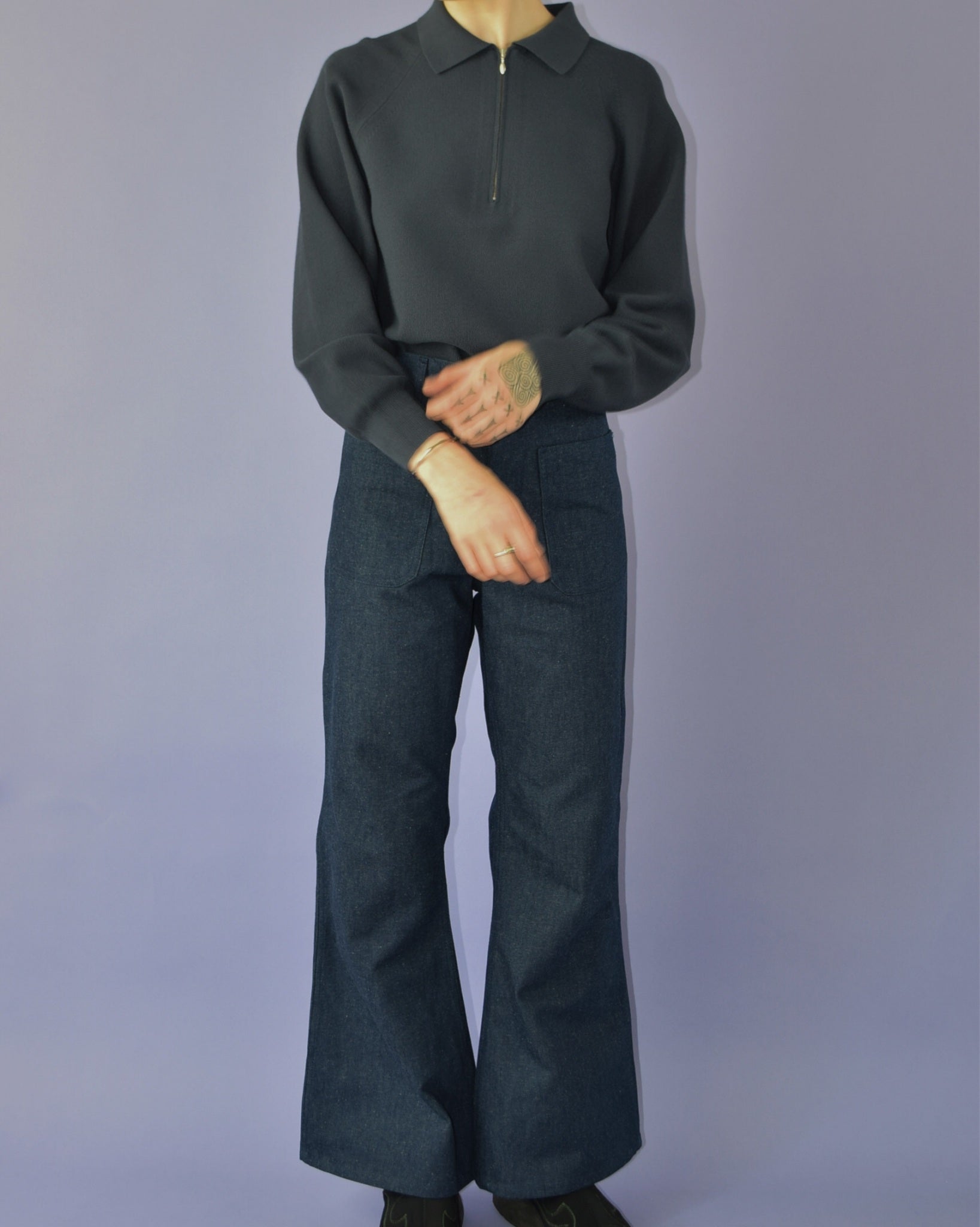 Denim Sailor Pants
