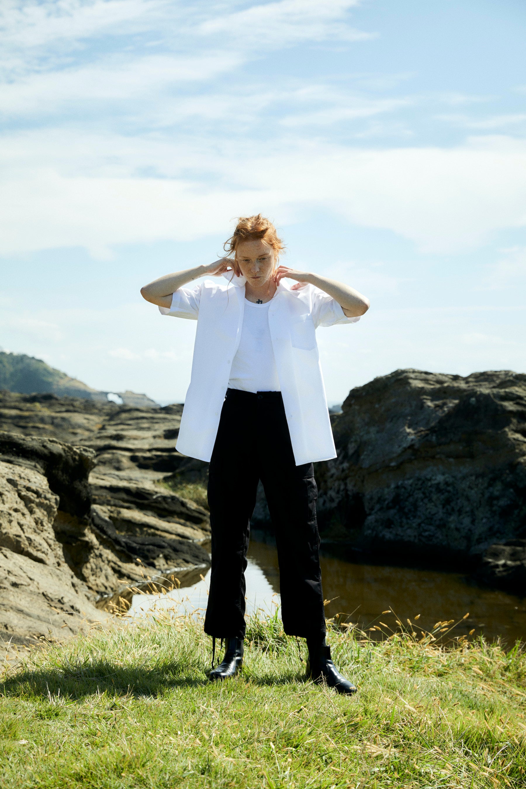 US Cotton x Poly 6 Pockets Pants Black
