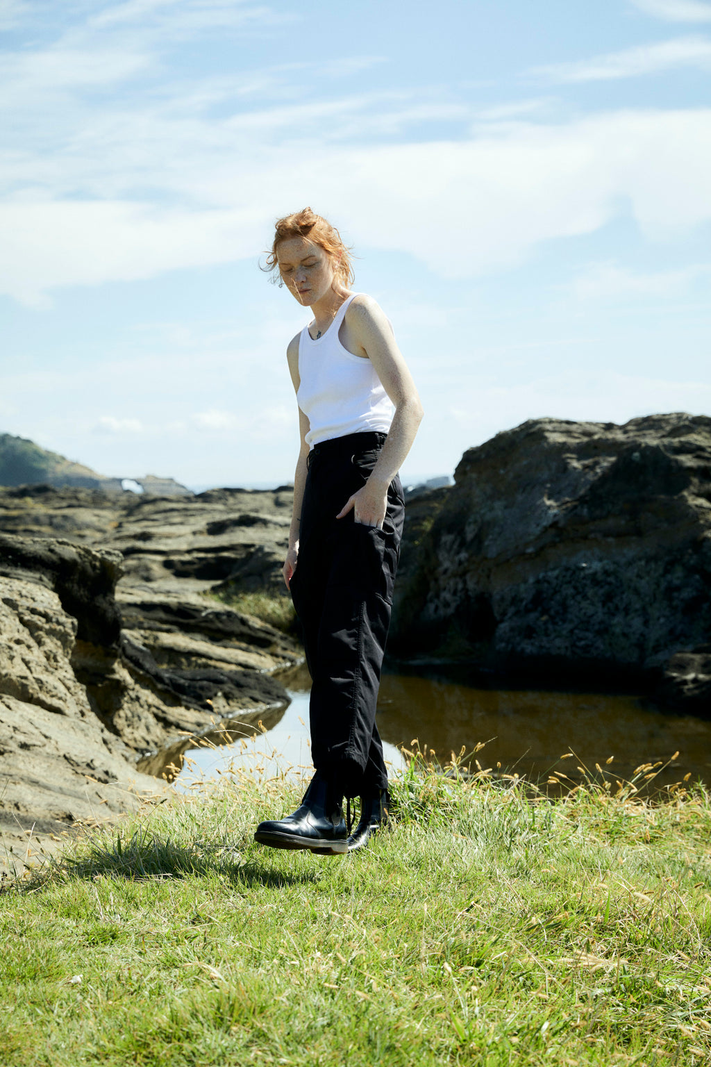 US Cotton x Poly 6 Pockets Pants Black