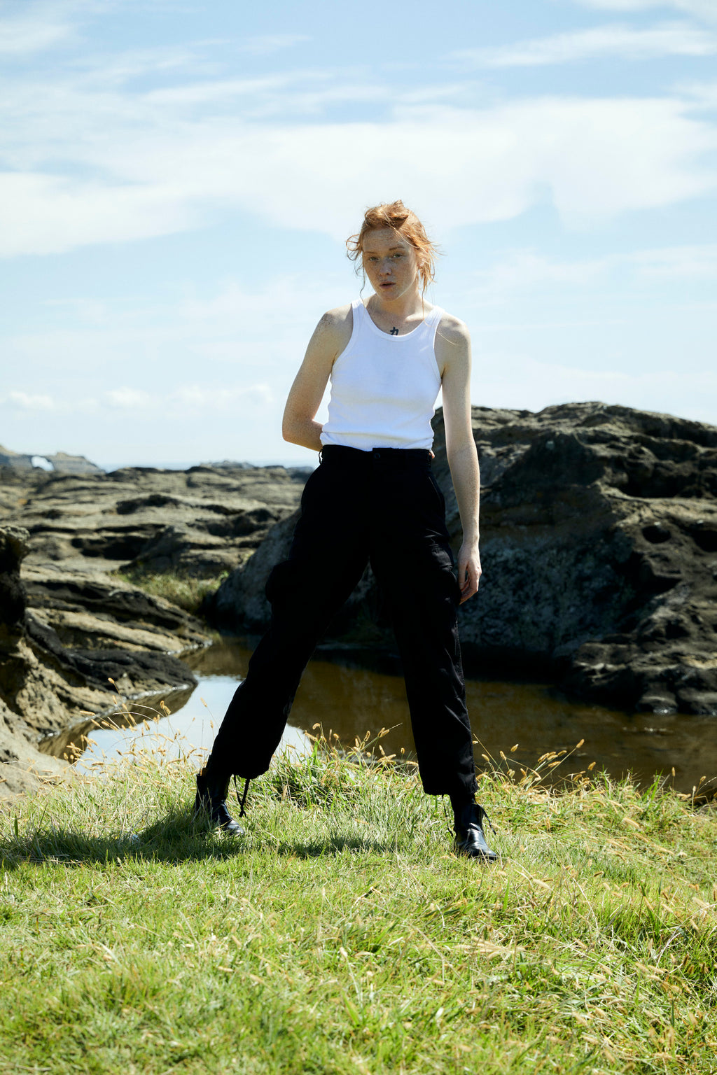 US Cotton x Poly 6 Pockets Pants Black