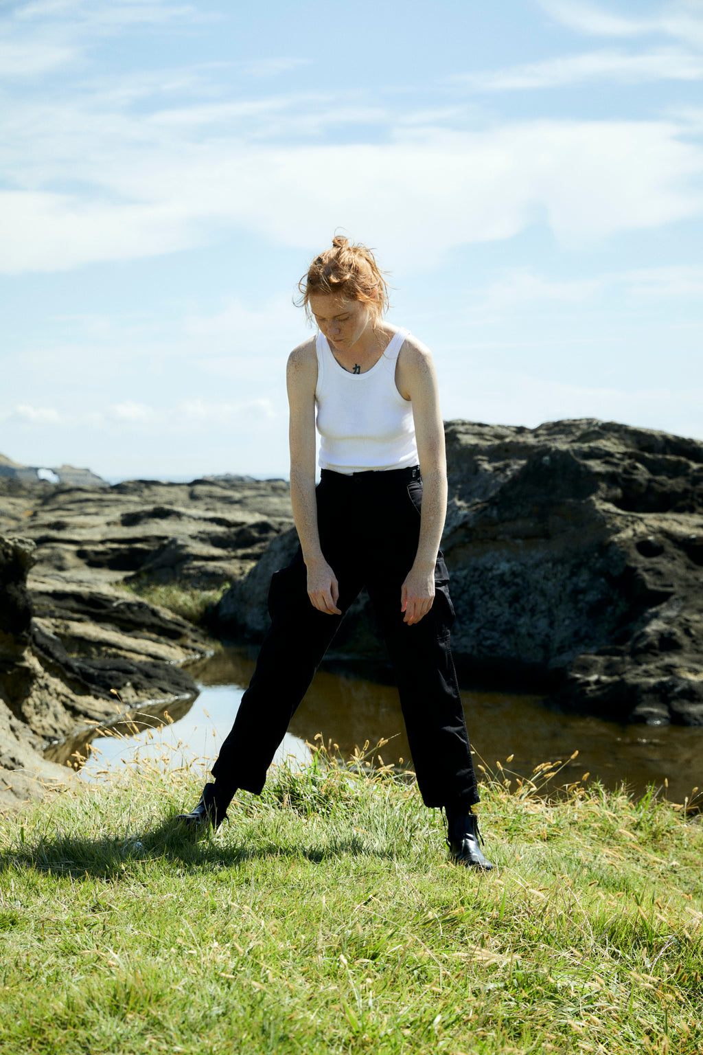 US Cotton x Poly 6 Pockets Pants Black