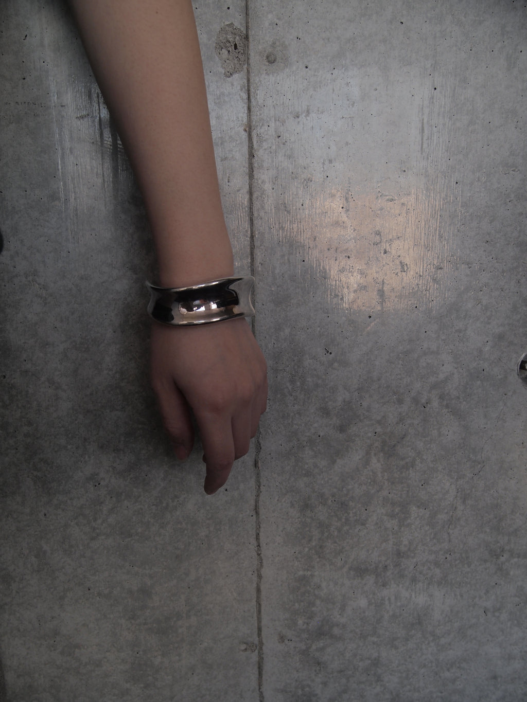 Chunky Silver Bangle