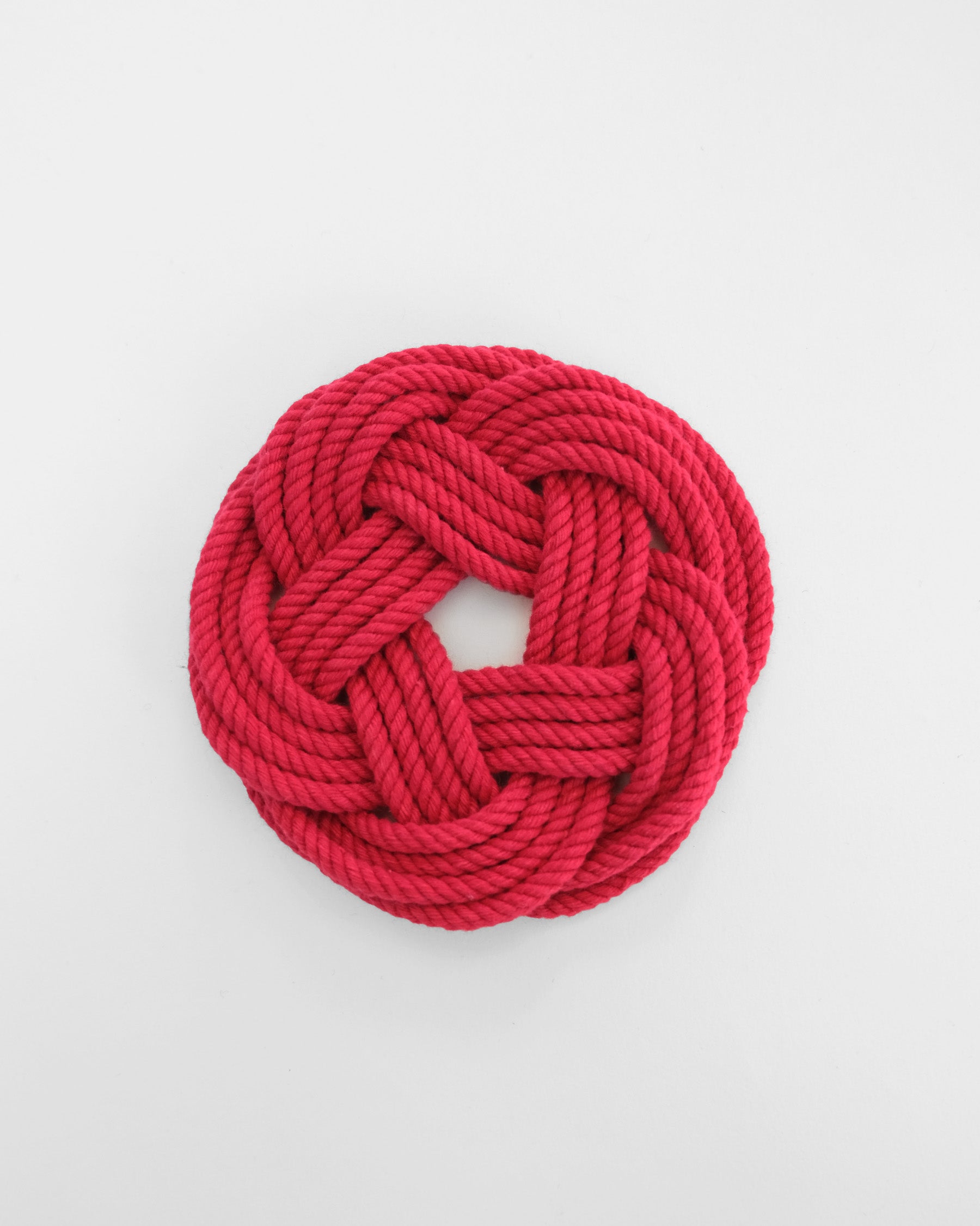 Hand-Woven Knot Coaster Set of 4