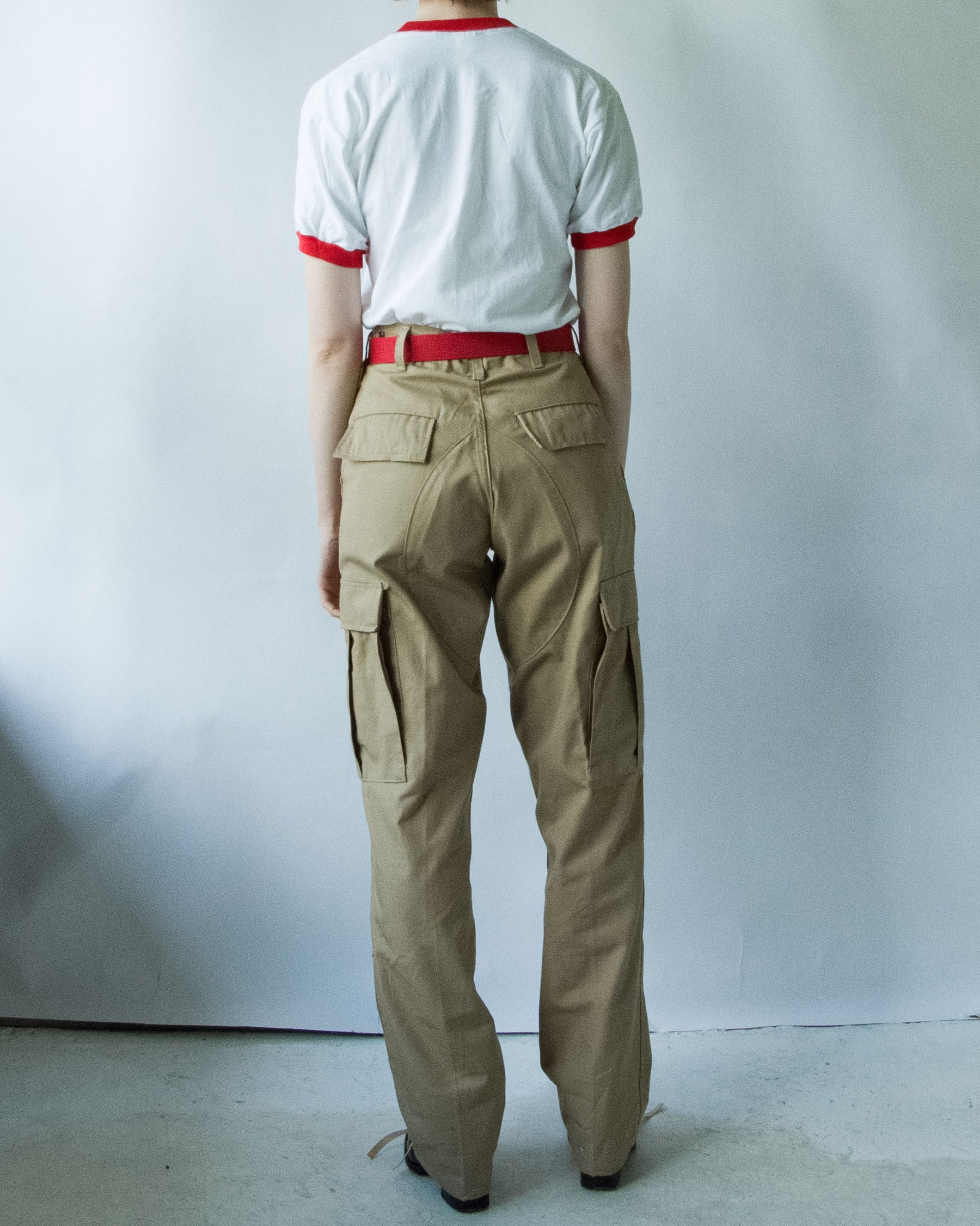 US Cotton x Poly 6 Pockets Pants  Beige