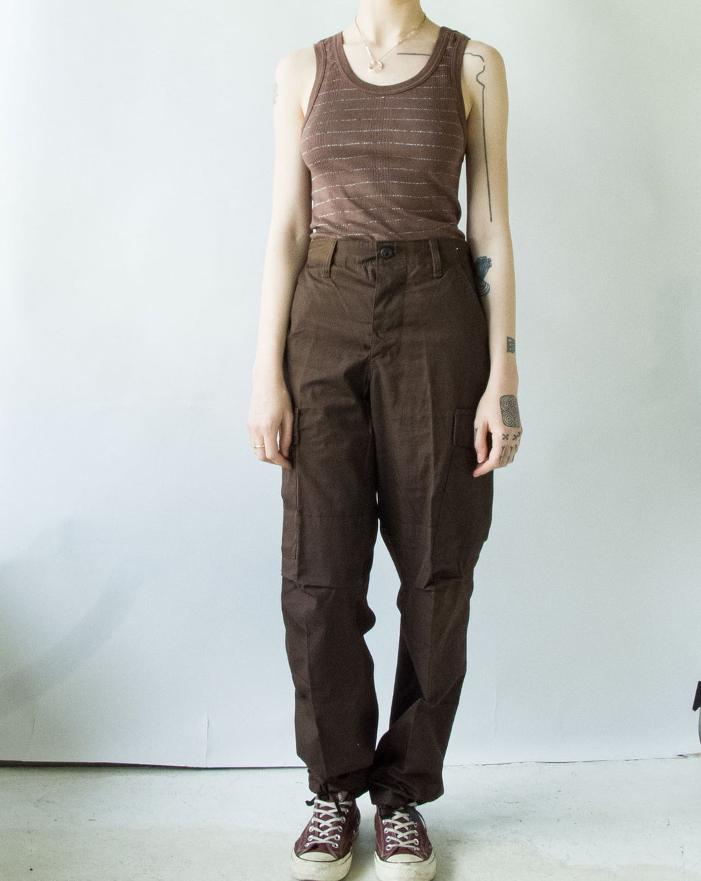 N.O.S US Rip Stop 6 Pockets Pants Brown