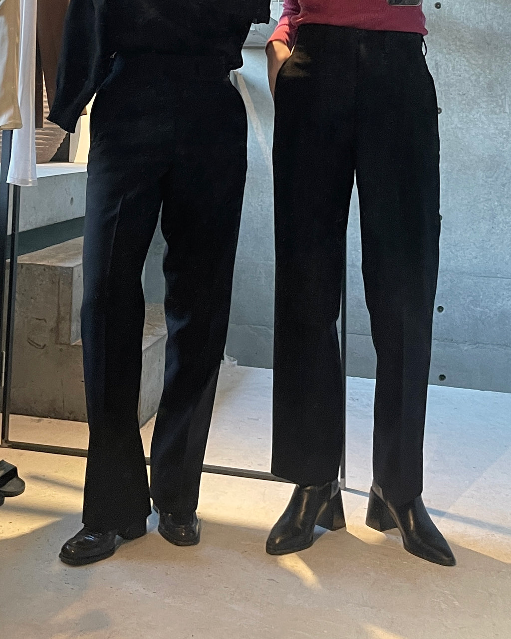 High Waisted Straight Trousers