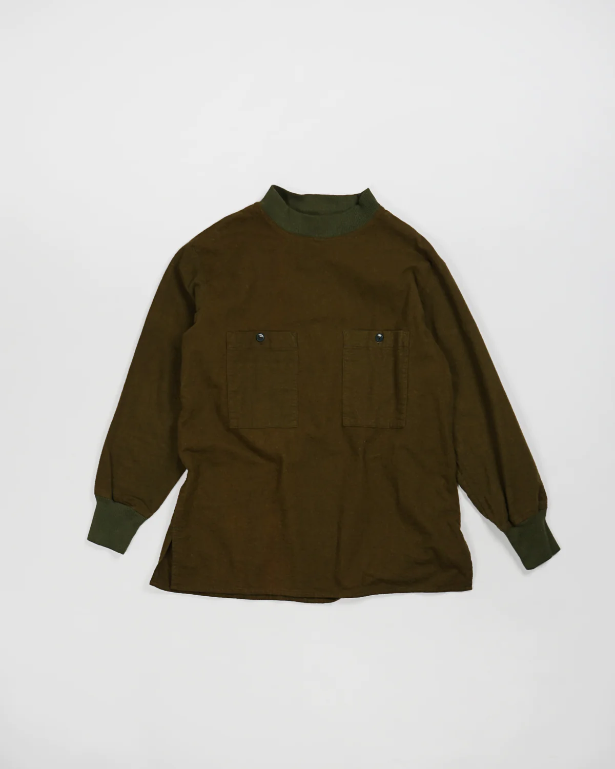 Pullover Shirt w/Pockets - Olive