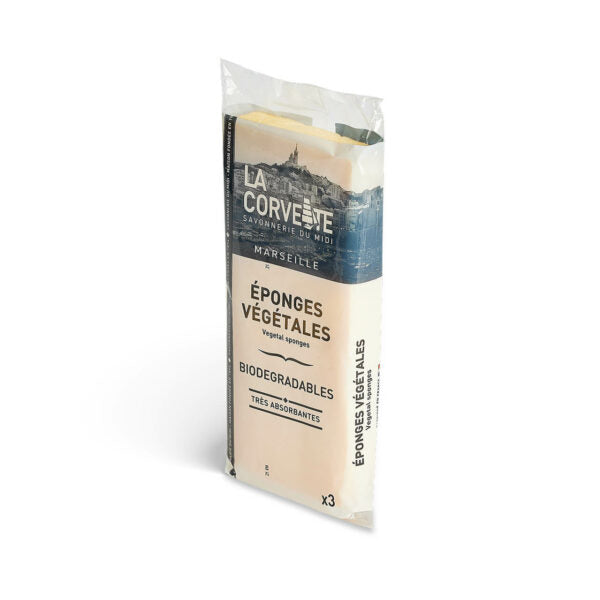 "La Corvette" Set of 3 Biodegradable Sponges