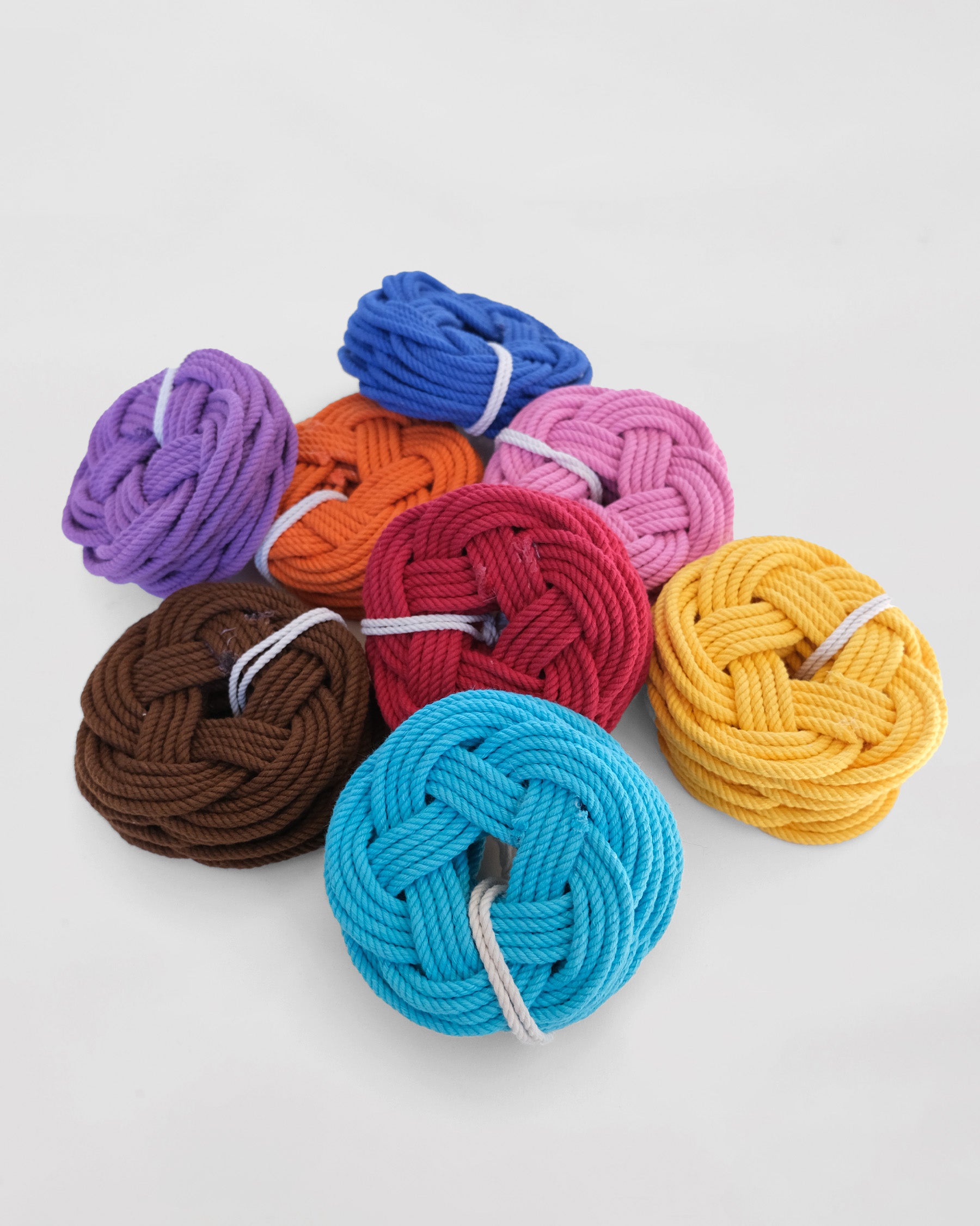 Hand-Woven Knot Coaster Set of 4